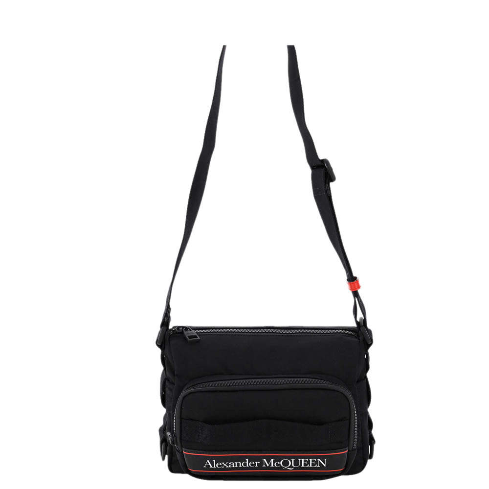 Alexander McQueen Black Nylon Urban Camera Bag