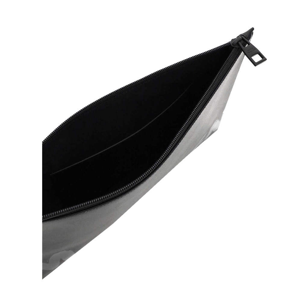 Pre Owned Alexander McQueen Black Graffiti Flat Pouch 