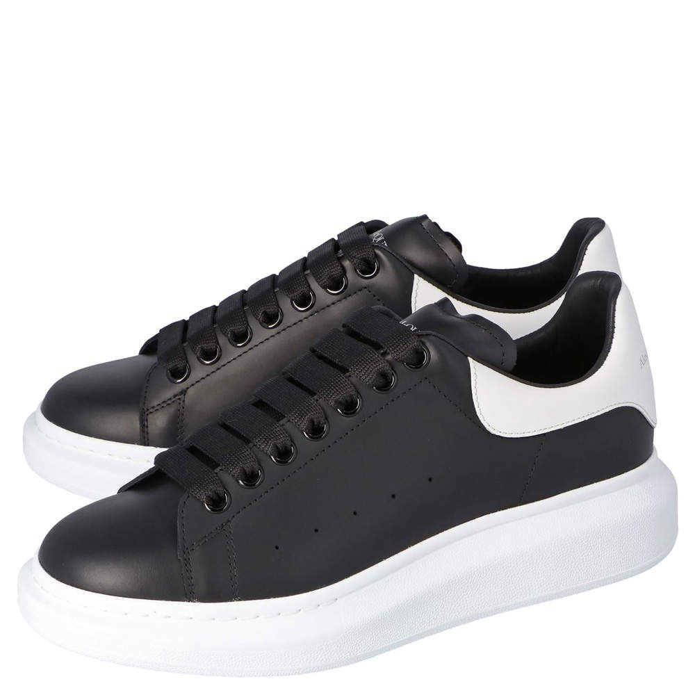 Alexander McQueen Leather Oversized Sneakers - Black - 41