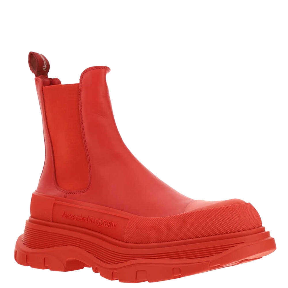 alexander mcqueen red boots