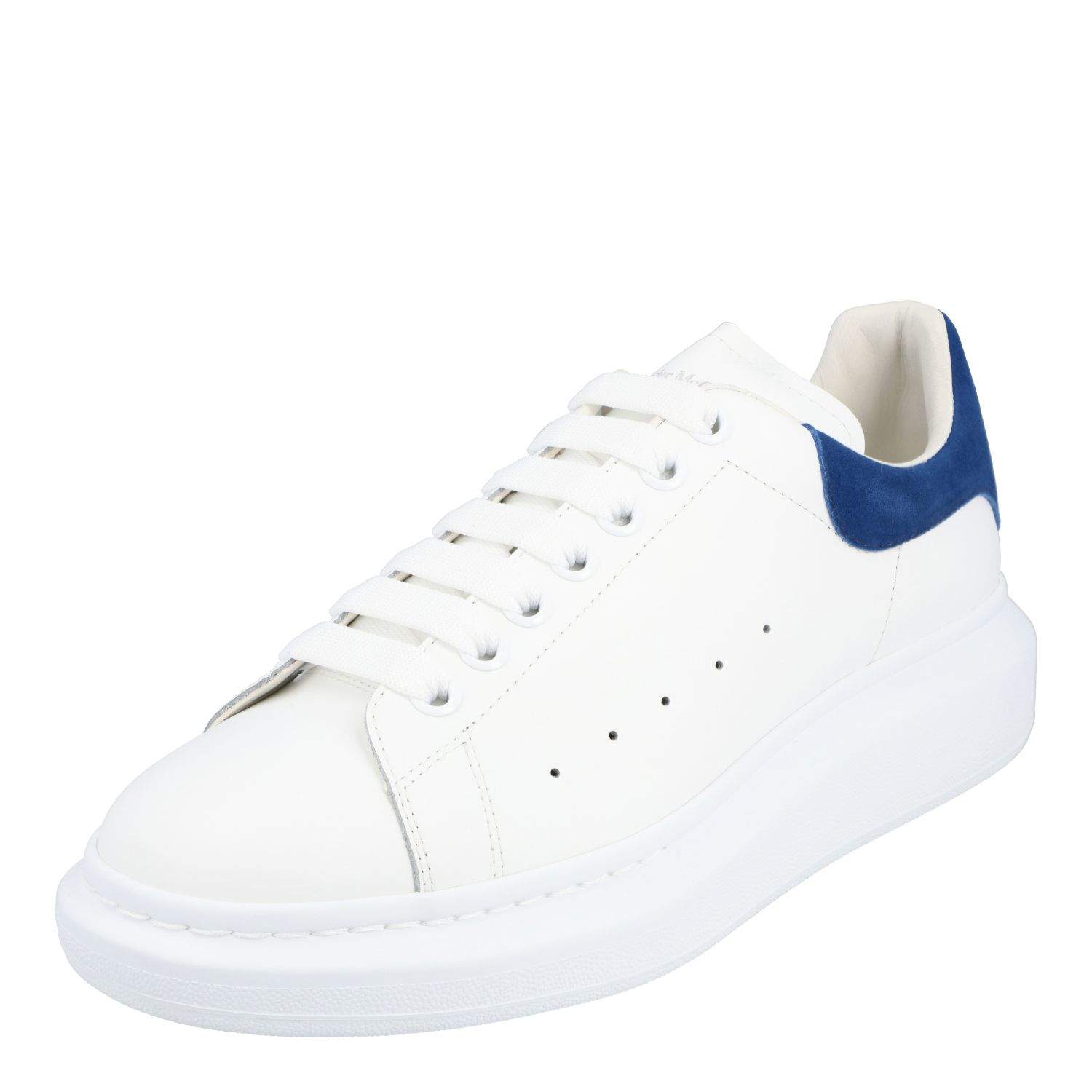 Alexander McQueen White/Blue Men's Oversized Sneaker EU 44.5