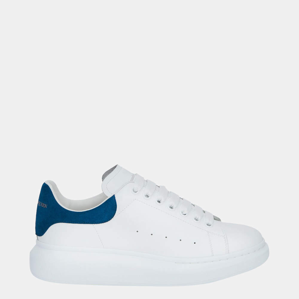 Alexander McQueen White/Paris Blue Oversized Sneakers Size EU 43