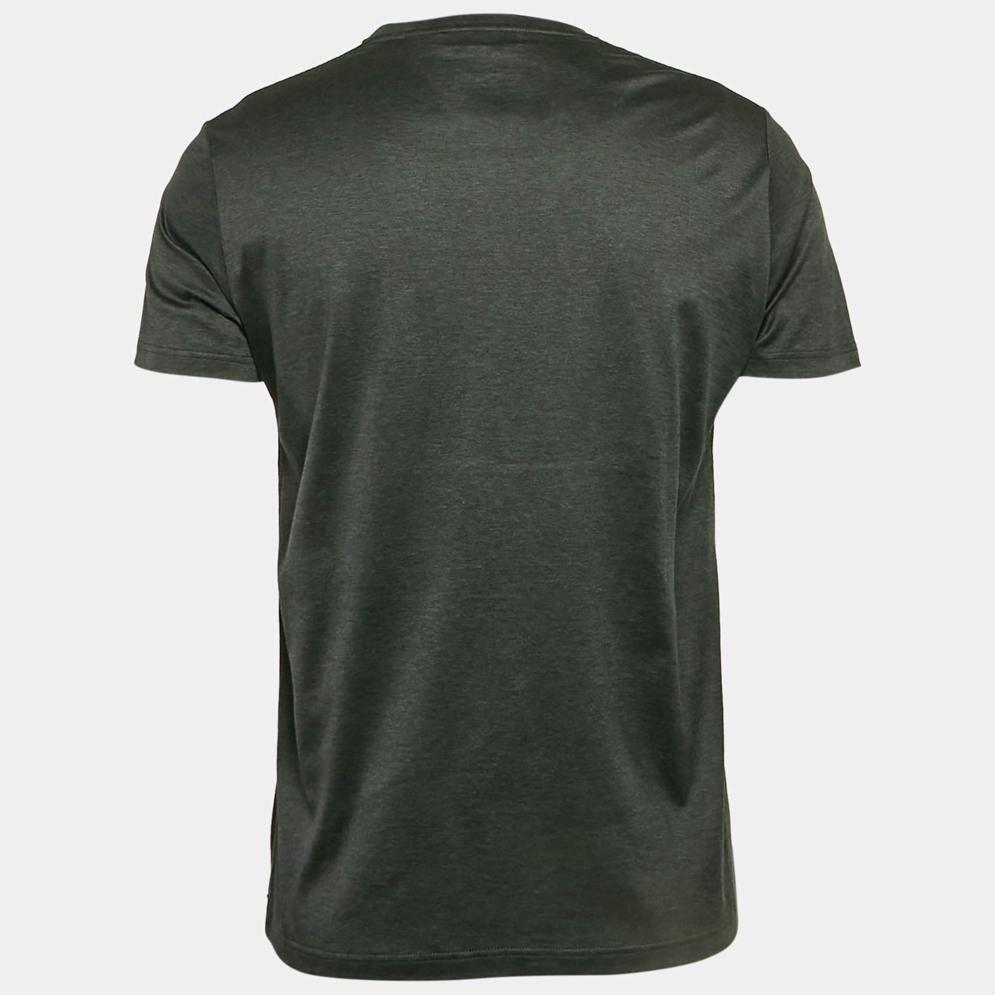 Alexander McQueen Black Skull Print Cotton T-Shirt L