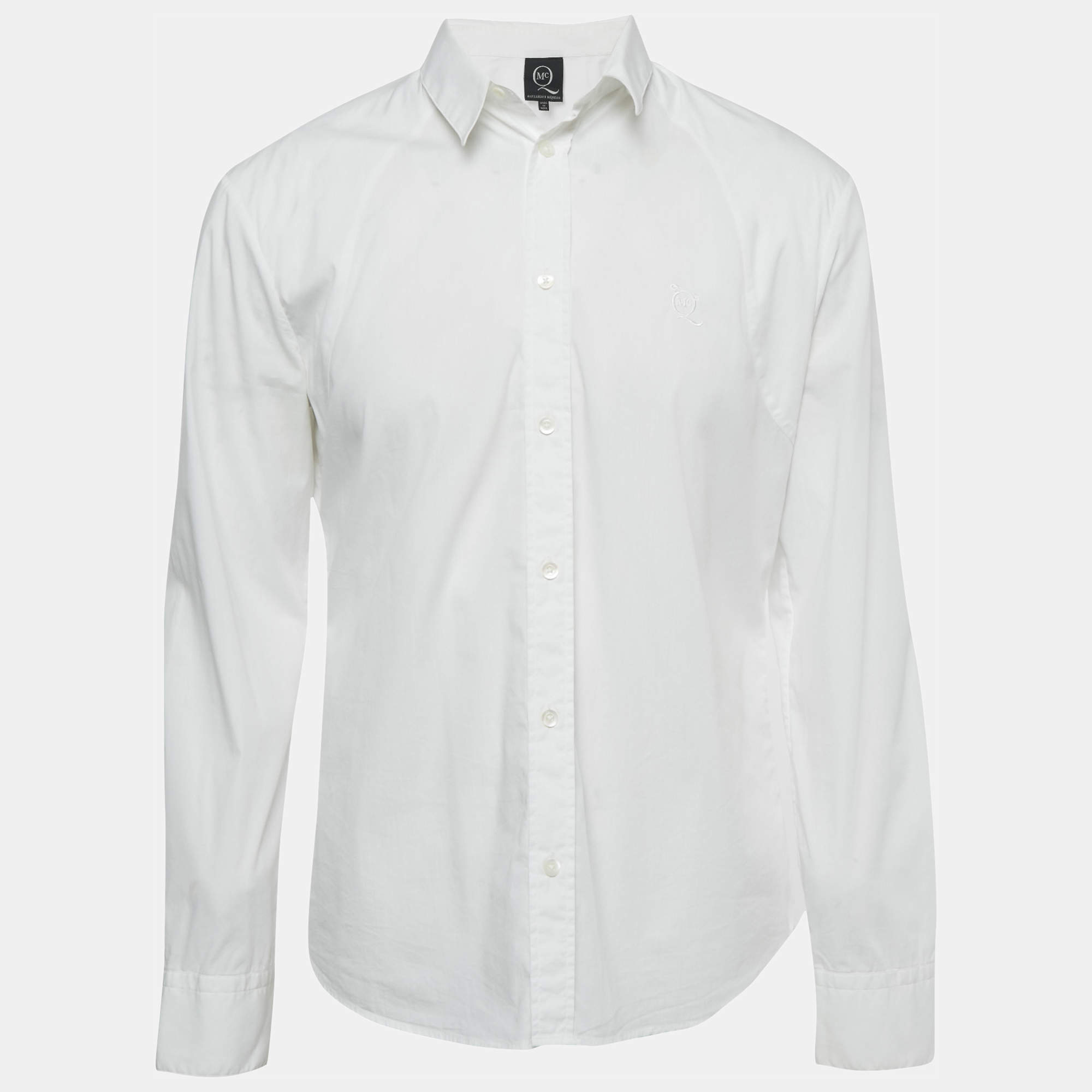 Pre Owned McQ by Alexander McQueen White Cotton Long Sleeve Shirt XL