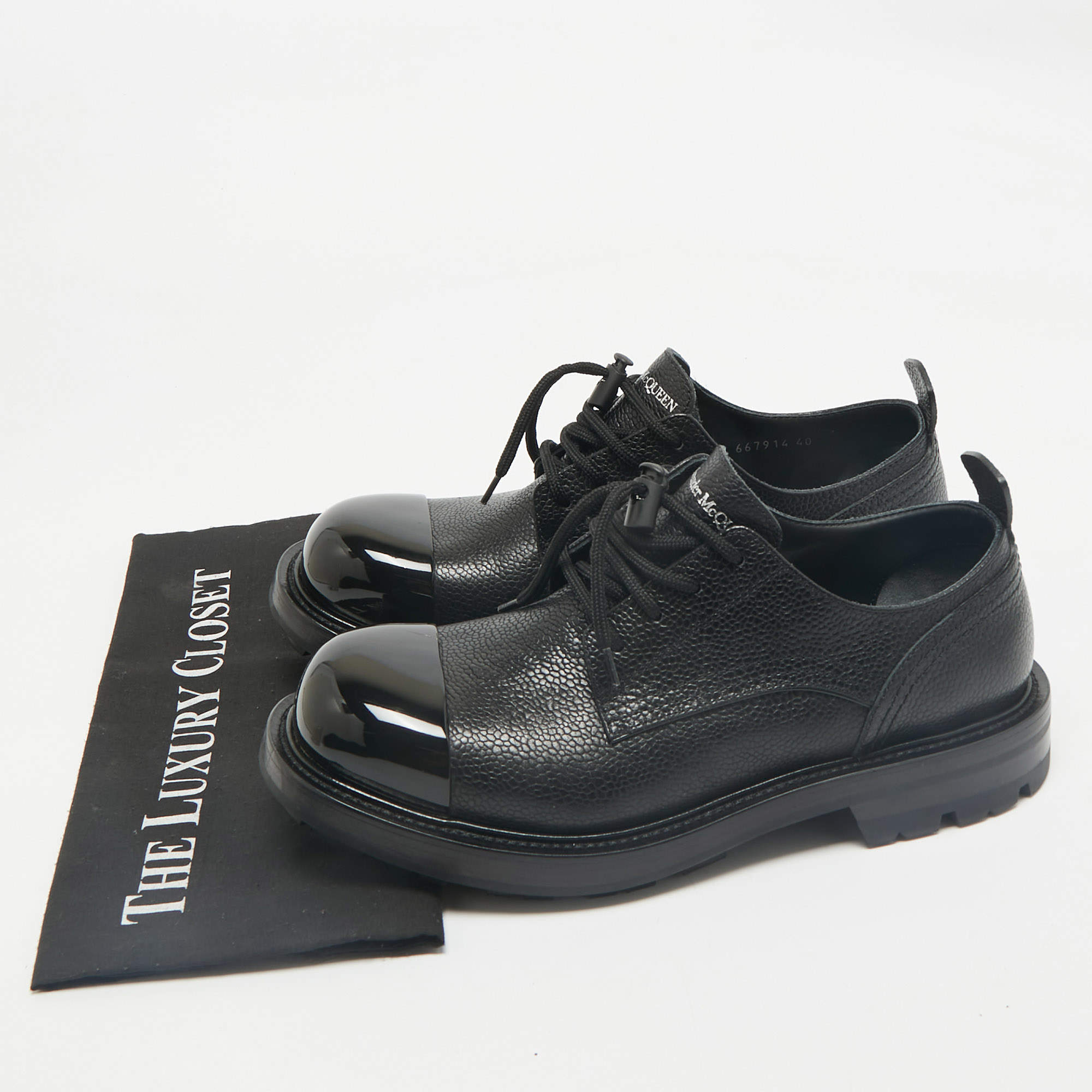 Dior Black Leather Lace Up Derby Size 42.5 Dior | TLC