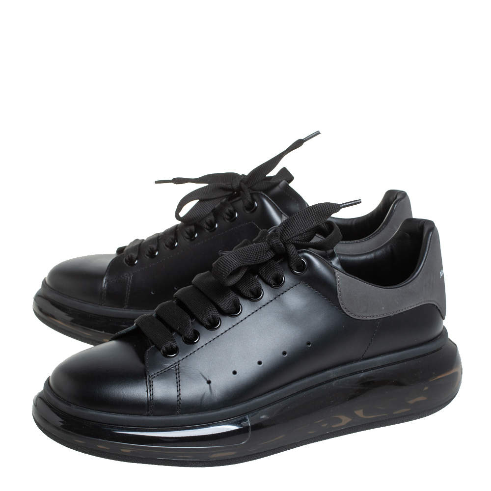 Alexander mcqueen triple discount black clear sole