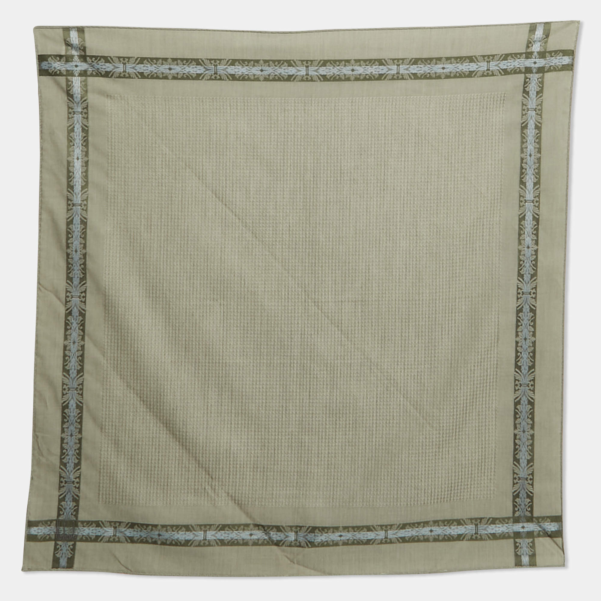 مملوكة مسبقًا Dunhill Green Cotton Handkerchief