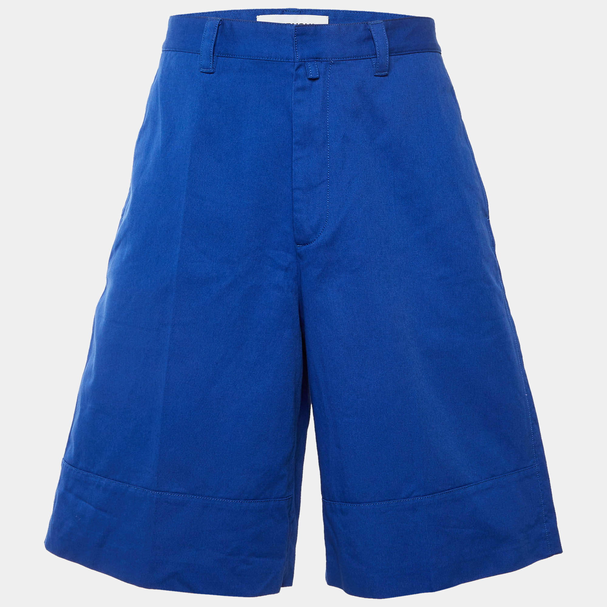 Pre Owned Ambush Blue Cotton Wide Shorts M/Waist 33"