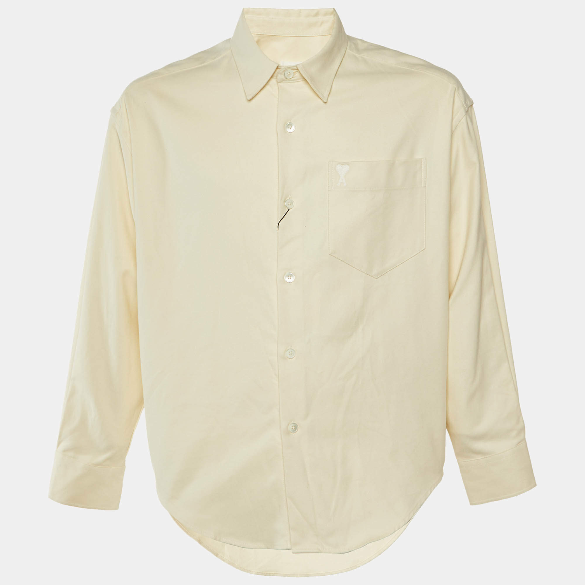 Pre Owned قميص أمي ألكسندر ماتيوسي قطن عاجي واسع مقاس صغير - سمول