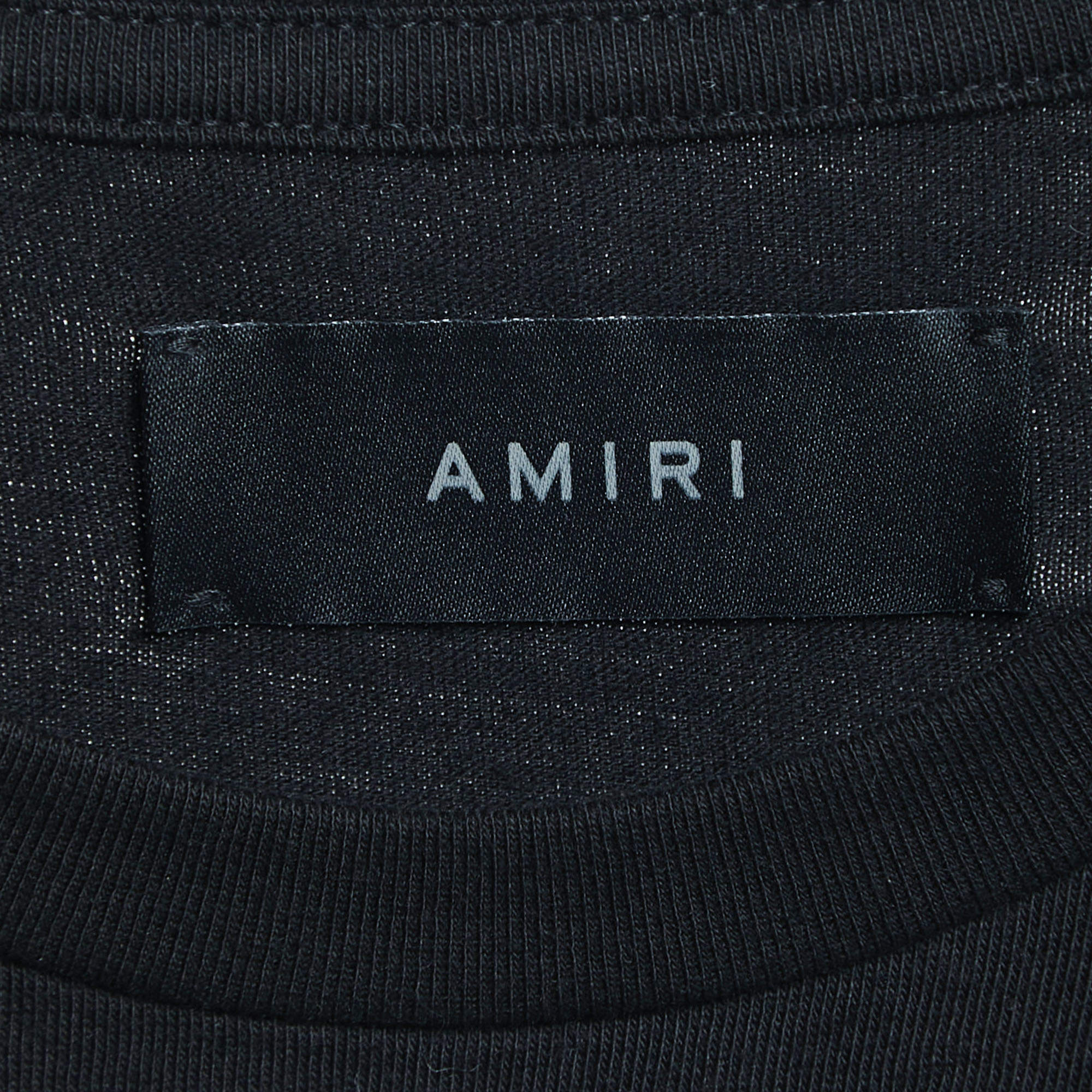 Amiri Black Cotton Crystal Ball Print T-Shirt M Amiri
