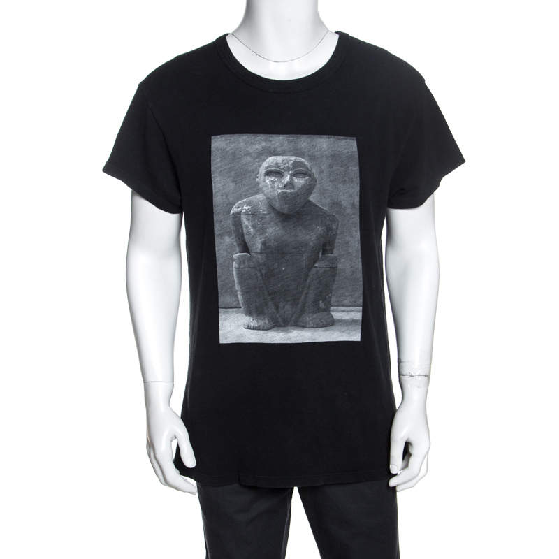 Amiri Black Printed Jersey Oversized T-Shirt XS
