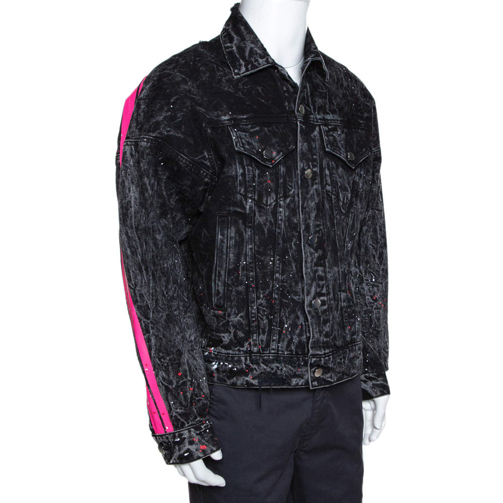 amiri black denim jacket