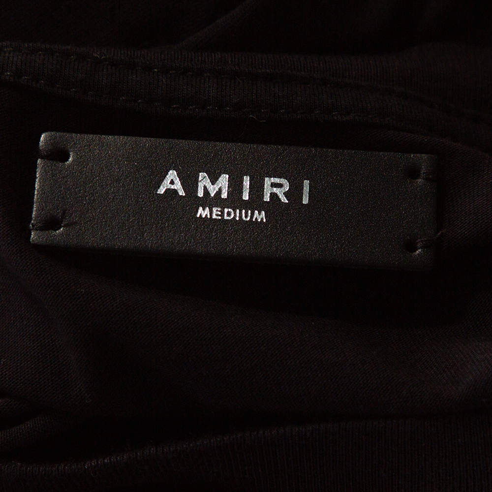 Amiri Black Cotton Vintage Army Print 