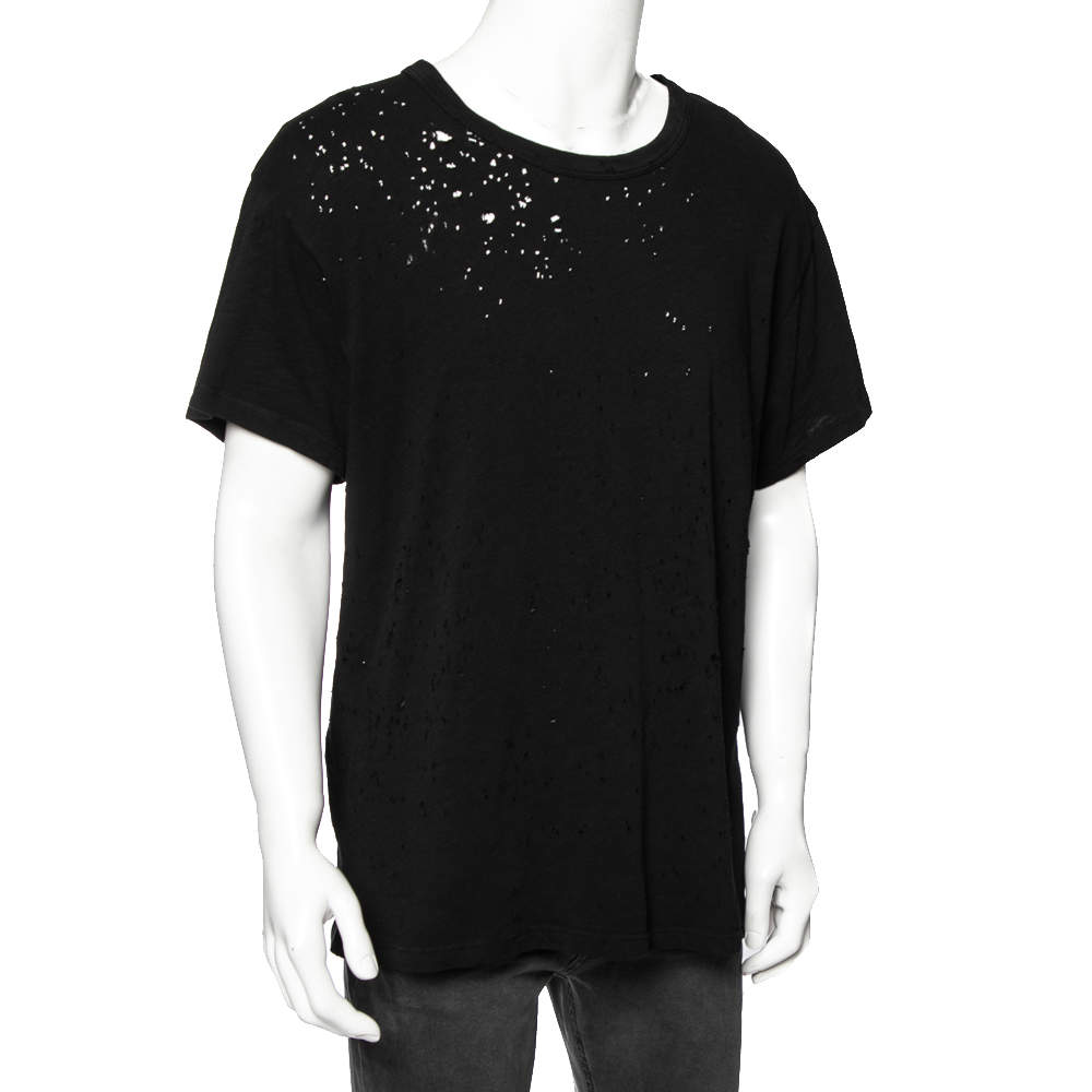 ★関税込み★ AMIRI Black cotton T-shirt T-shirt Amiri Black size M International in Cotton - 47124527