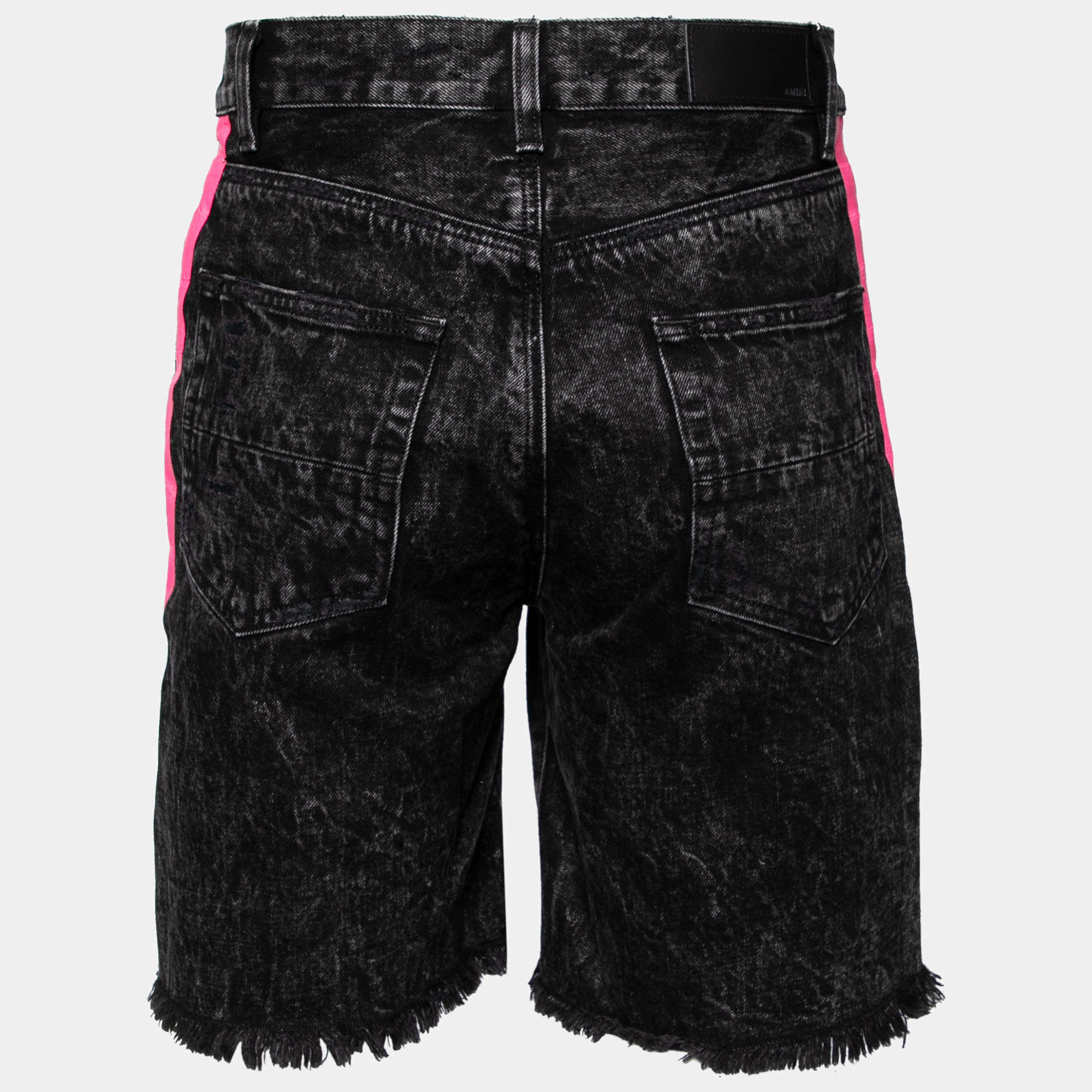 Amiri Blue Distressed Denim Shorts M Waist 32