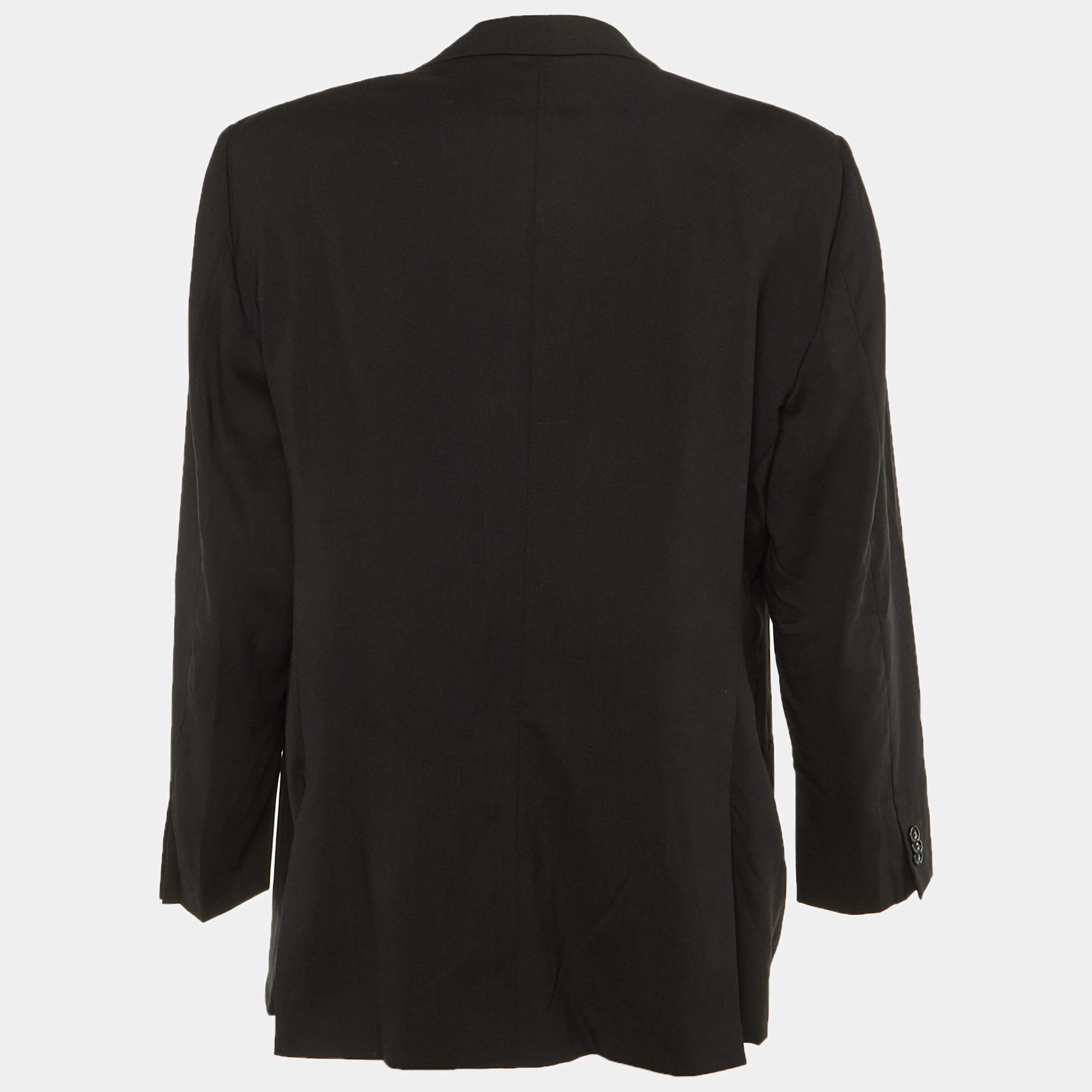 Armani Collezioni ブラック　ナイロンジャケット サイズ50 Armani Collezioni ブラック ナイロンジャケット サイズ50