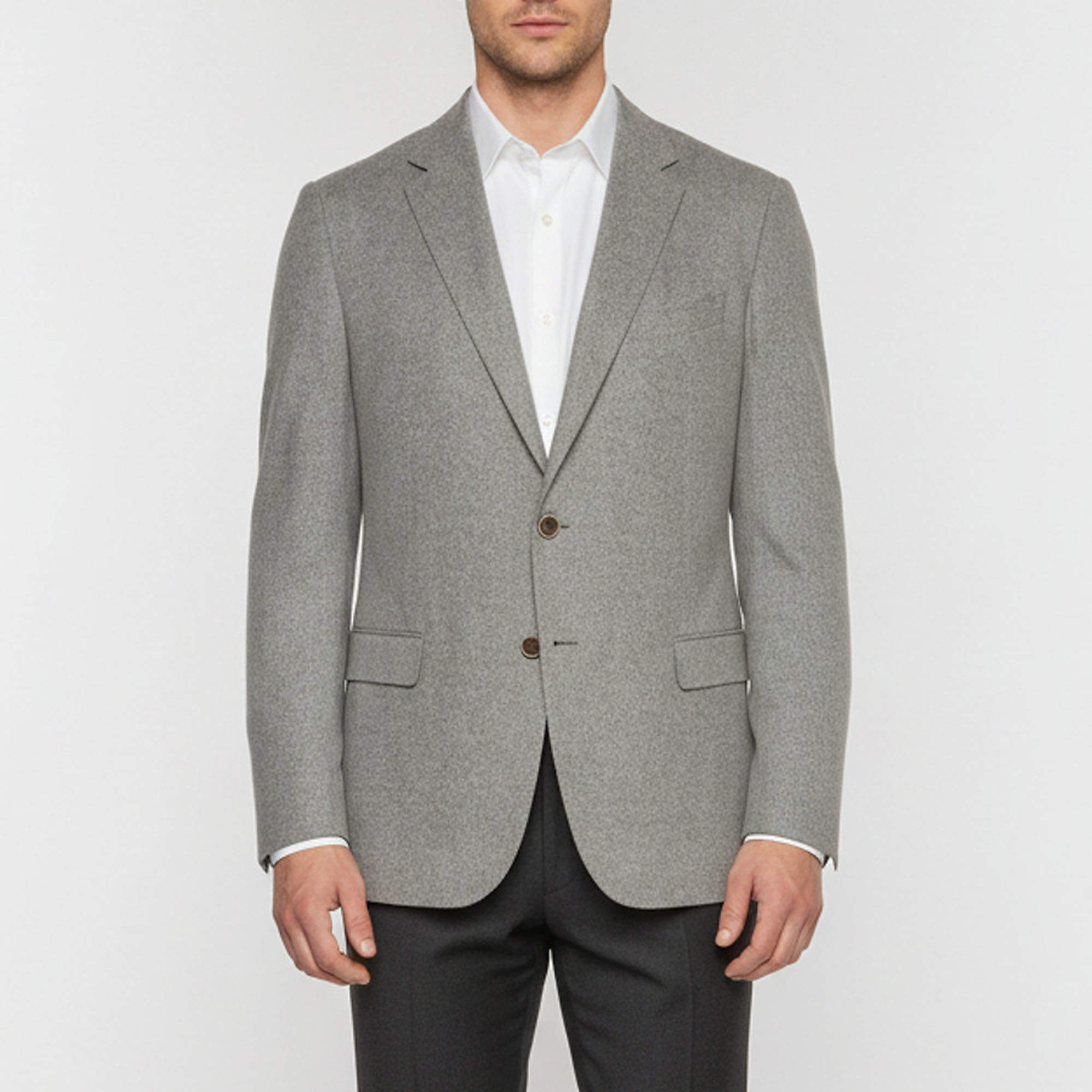 مملوكة مسبقًا Armani Collezioni Grey Flannel Single Breasted Blazer XXXL