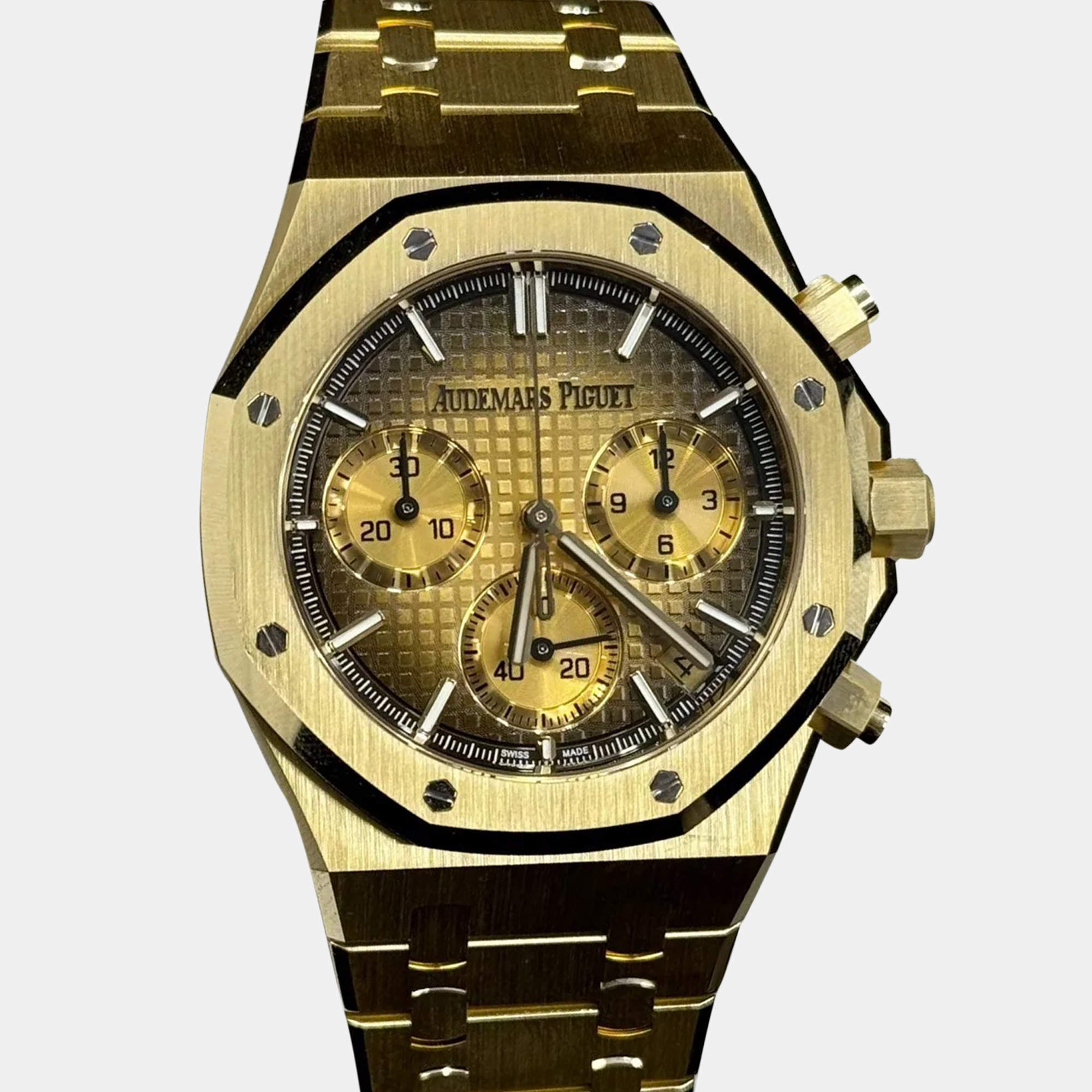 Audemars Piguet Gold 18k Yellow Gold Royal Oak 26240BA Automatic Men's Wristwatch 41 mm