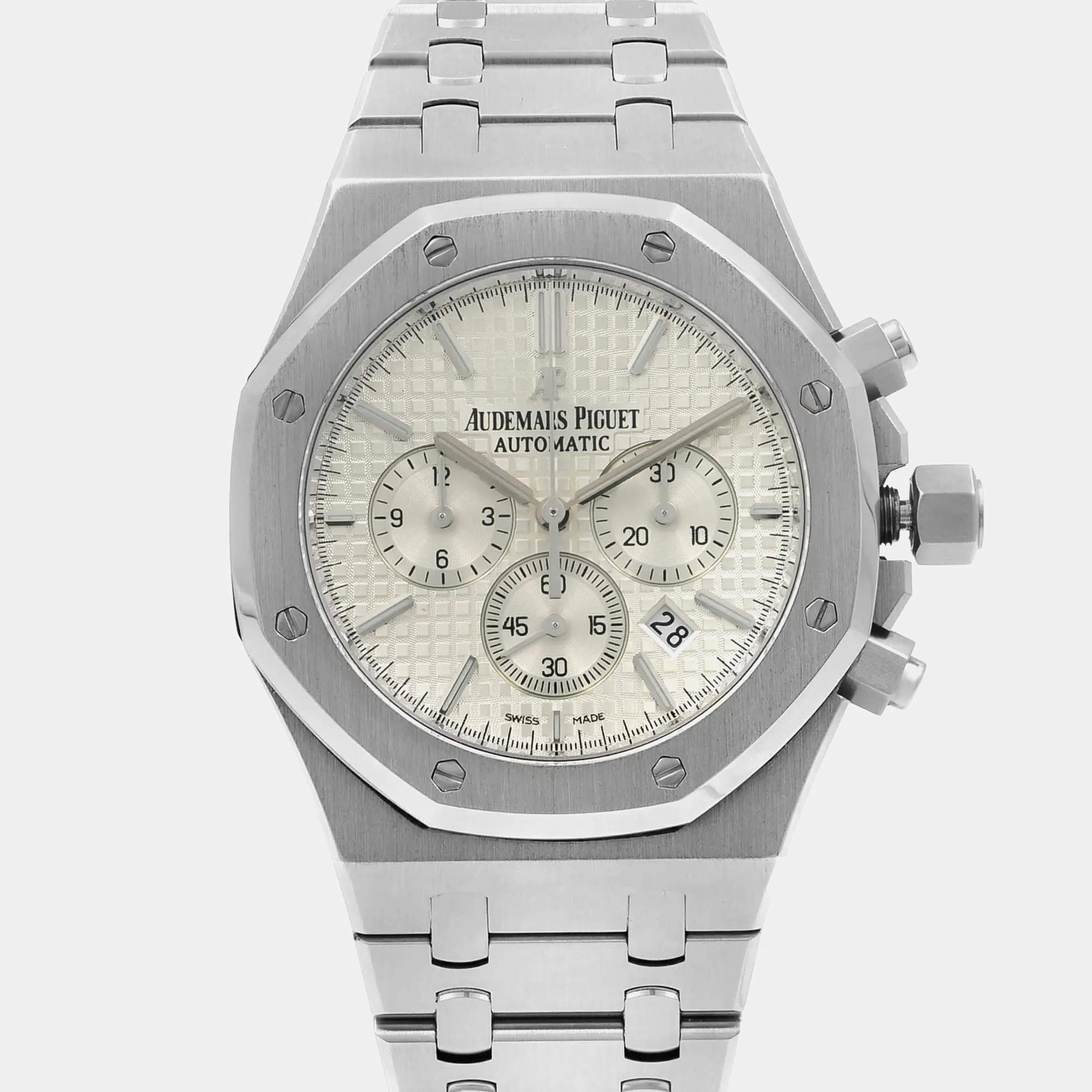 Audemars Piguet Silver Stainless Steel Royal Oak 26320ST.OO.1220ST.02 Automatic Men's Wristwatch 41 mm
