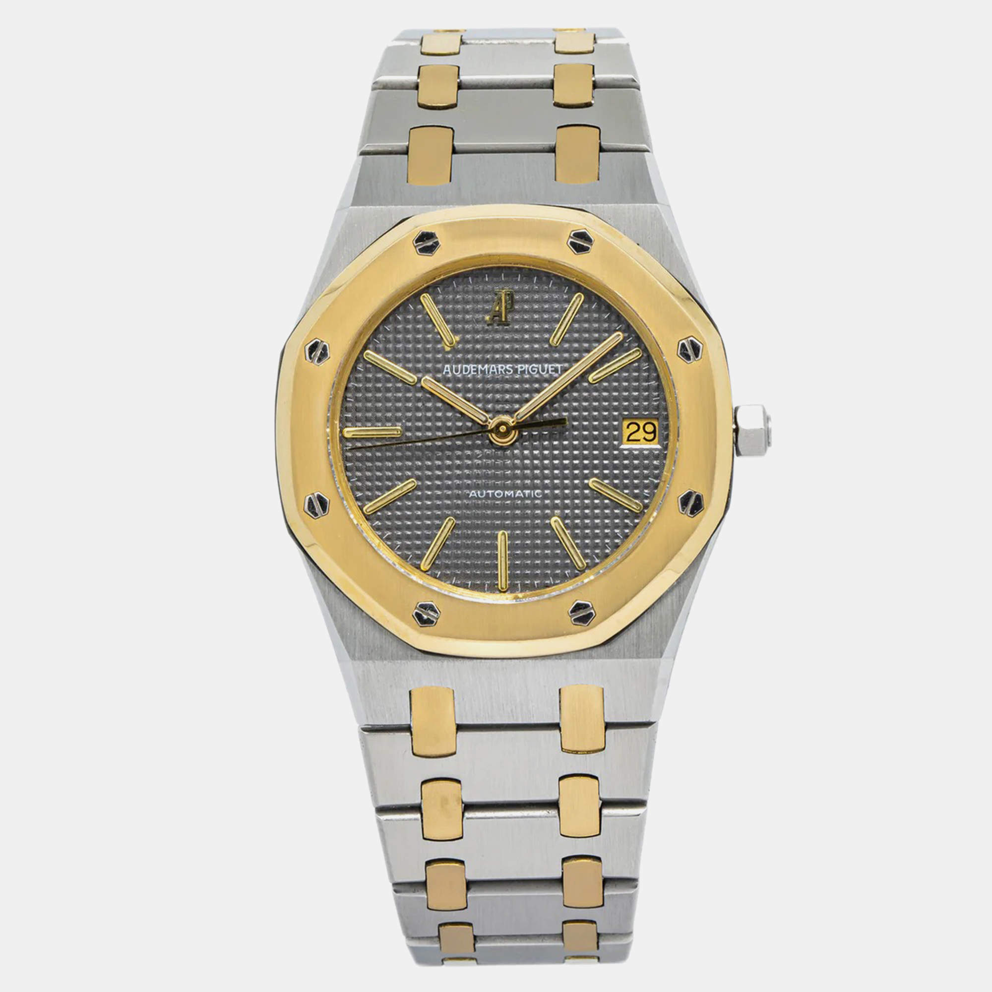 Audemars Piguet Royal Oak 4100SA Automatic Grey 18k Yellow Gold Stainless Steel  Men's Wristwatch 36mm