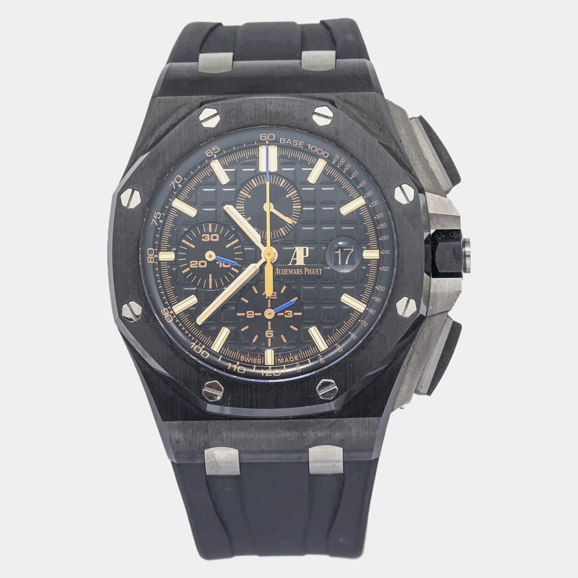 Audemars Piguet Royal Oak Offshore 26405CE Automatic Black Ceramic Men's Wristwatch 44 mm
