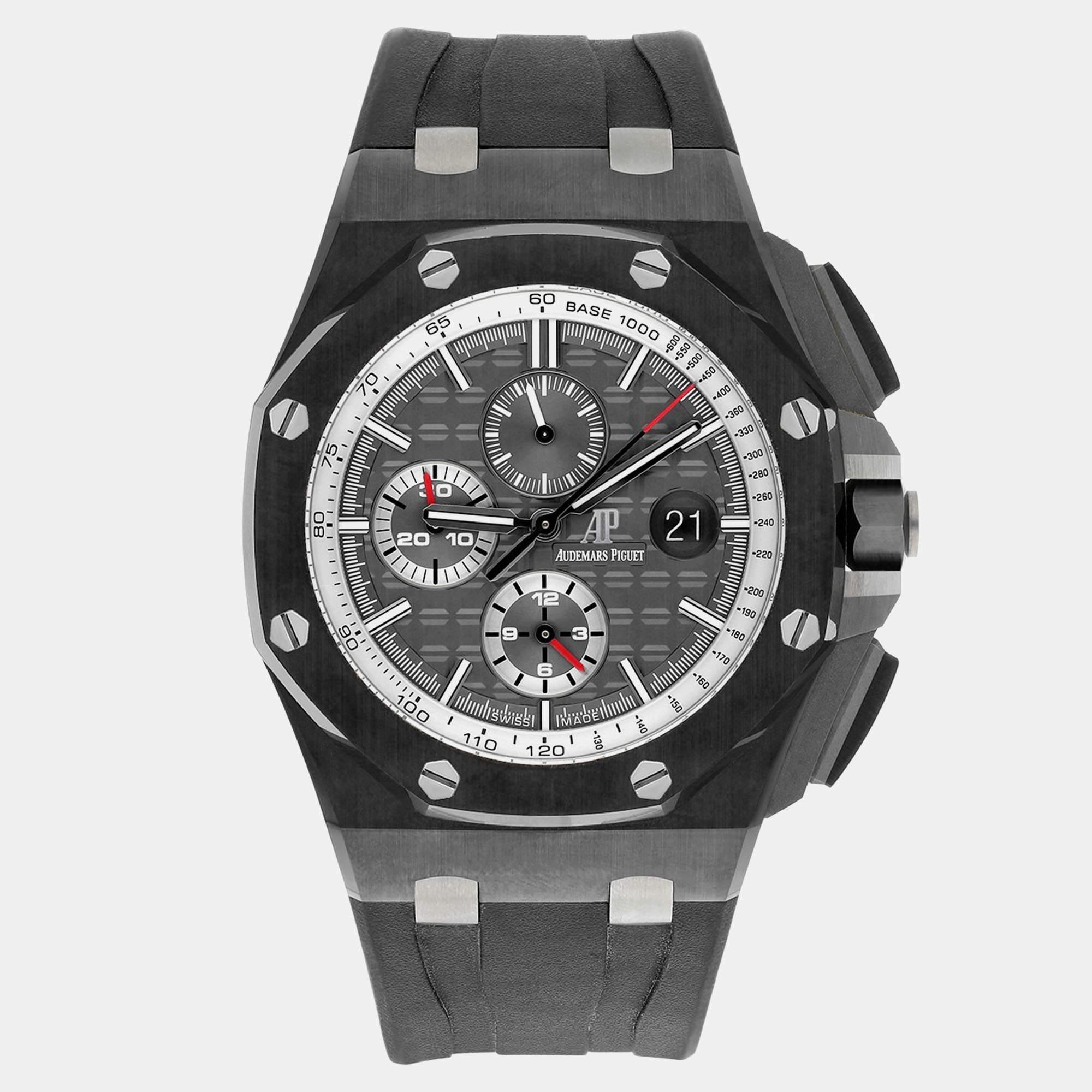 Pre Owned Audemars Piguet Royal Oak Offshore 26405CE.OO.A002CA.01.A Automatic Black ceramic Men's Wristwatch 44 mm