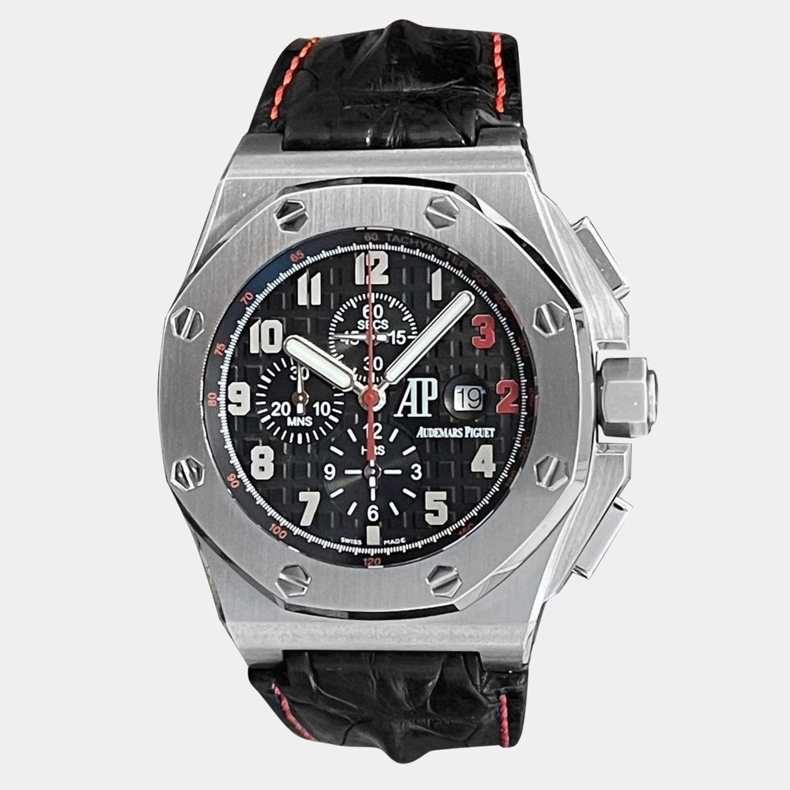 مملوكة مسبقًا Audemars Piguet Royal Oak Offshore Chronograph Shaquille O'Neal 26133ST Men's Wristwatch 48 mm
