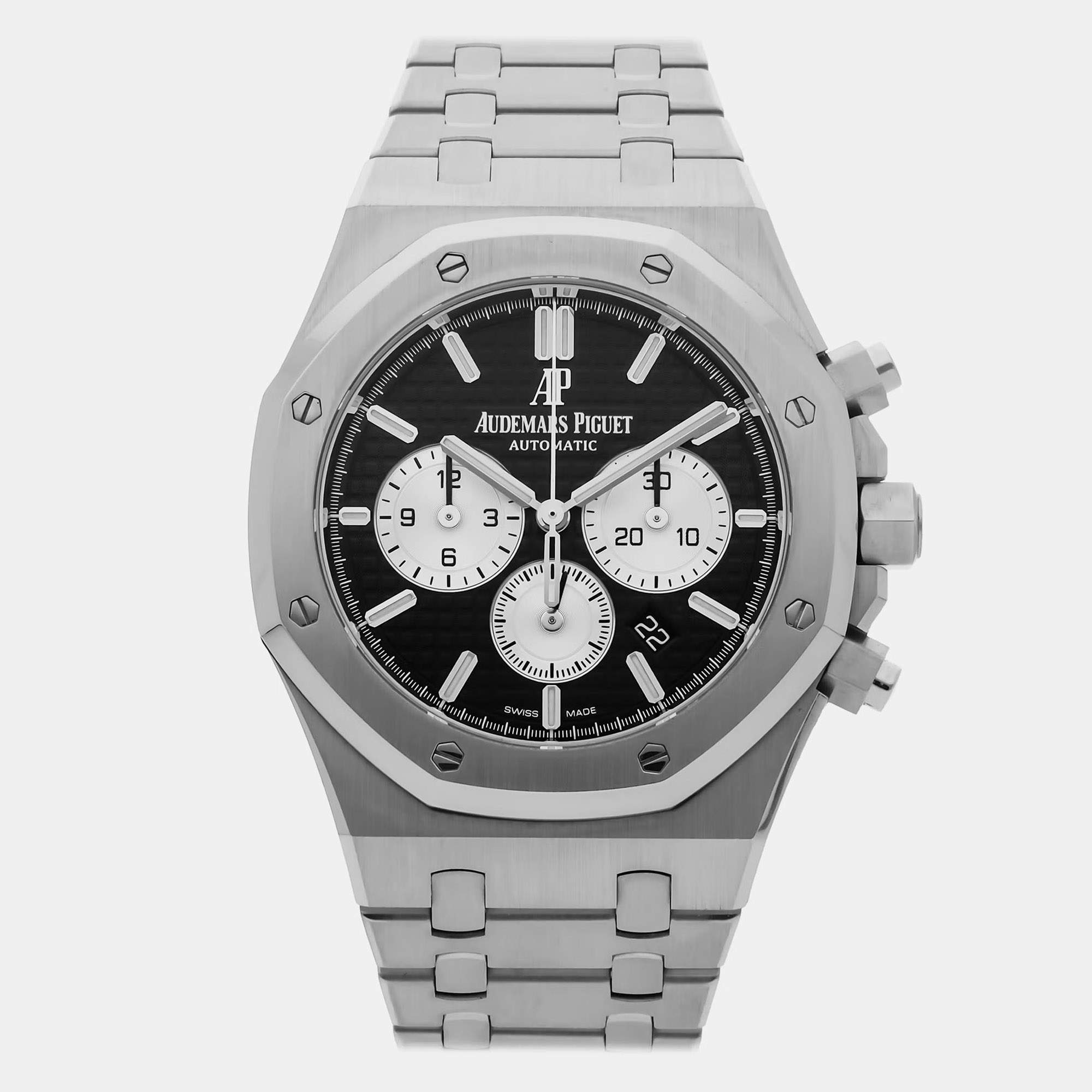 Pre Owned Audemars Piguet Royal Oak 26331ST.OO.1220ST.01 Blue Stainless Steel Automatic Men's Watches 41mm