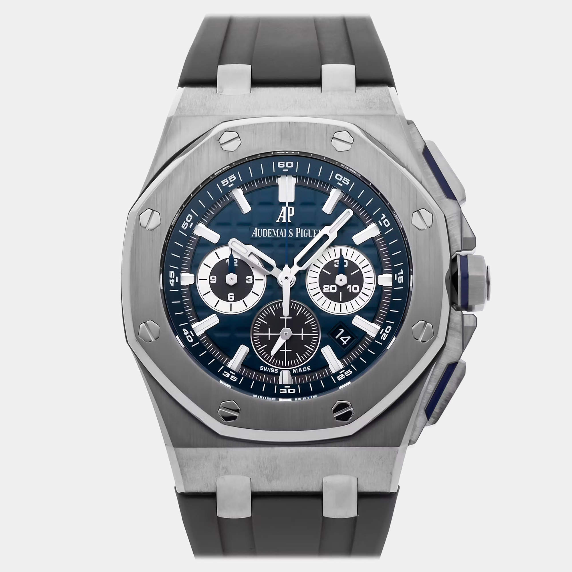 Pre Owned Audemars Piguet Royal Oak Offshore 26480TI.OO.A027CA.01 Blue Titanium Automatic Men's Wristwatch 42mm