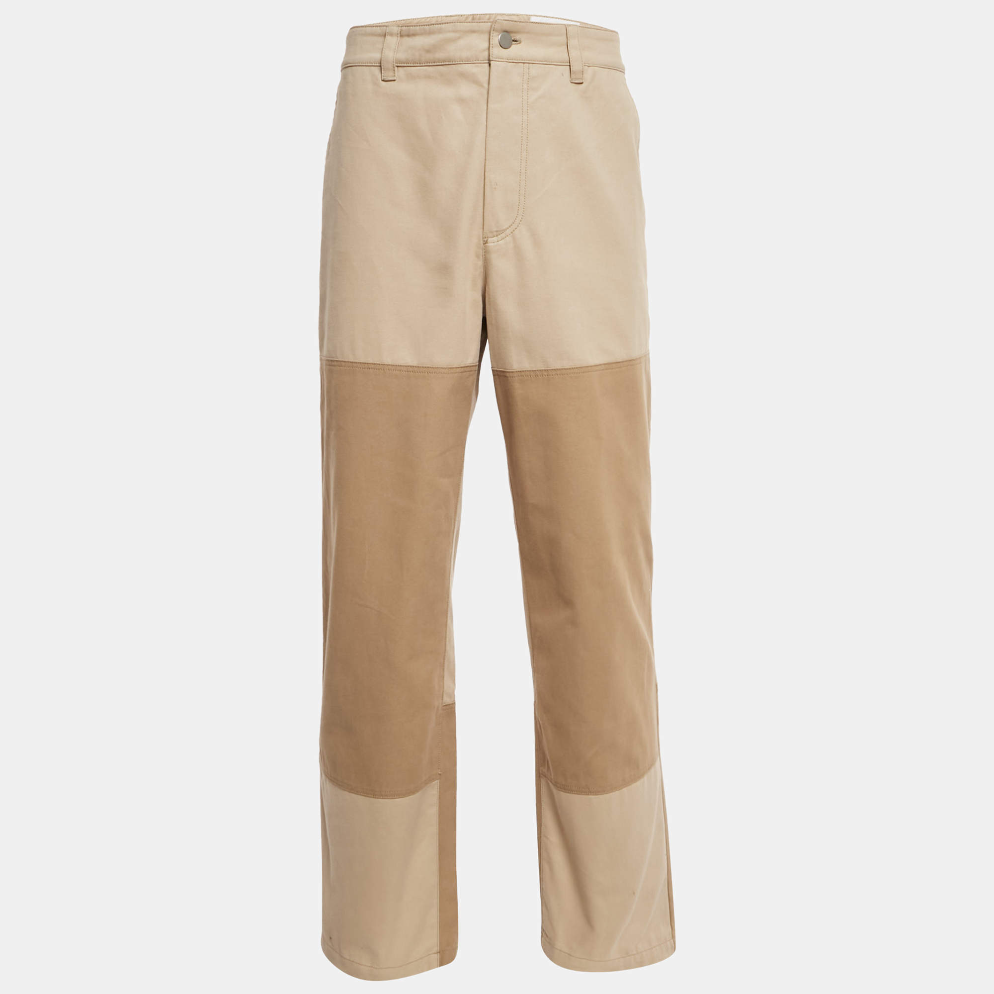 Pre Owned Axel Arigato Beige Cotton Ink Trousers M