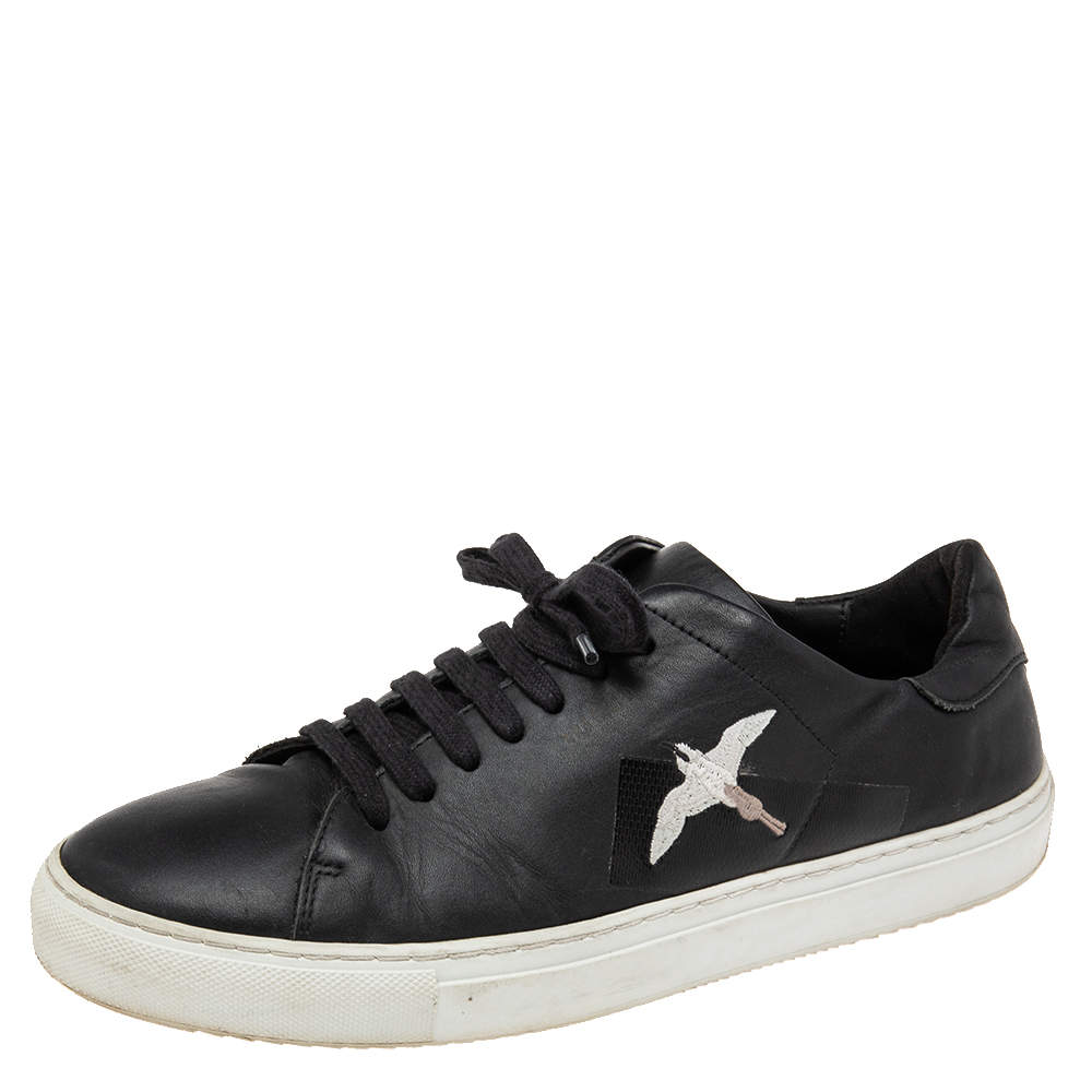 Axel Arigato Black Leather Lace Up Sneakers Size 42