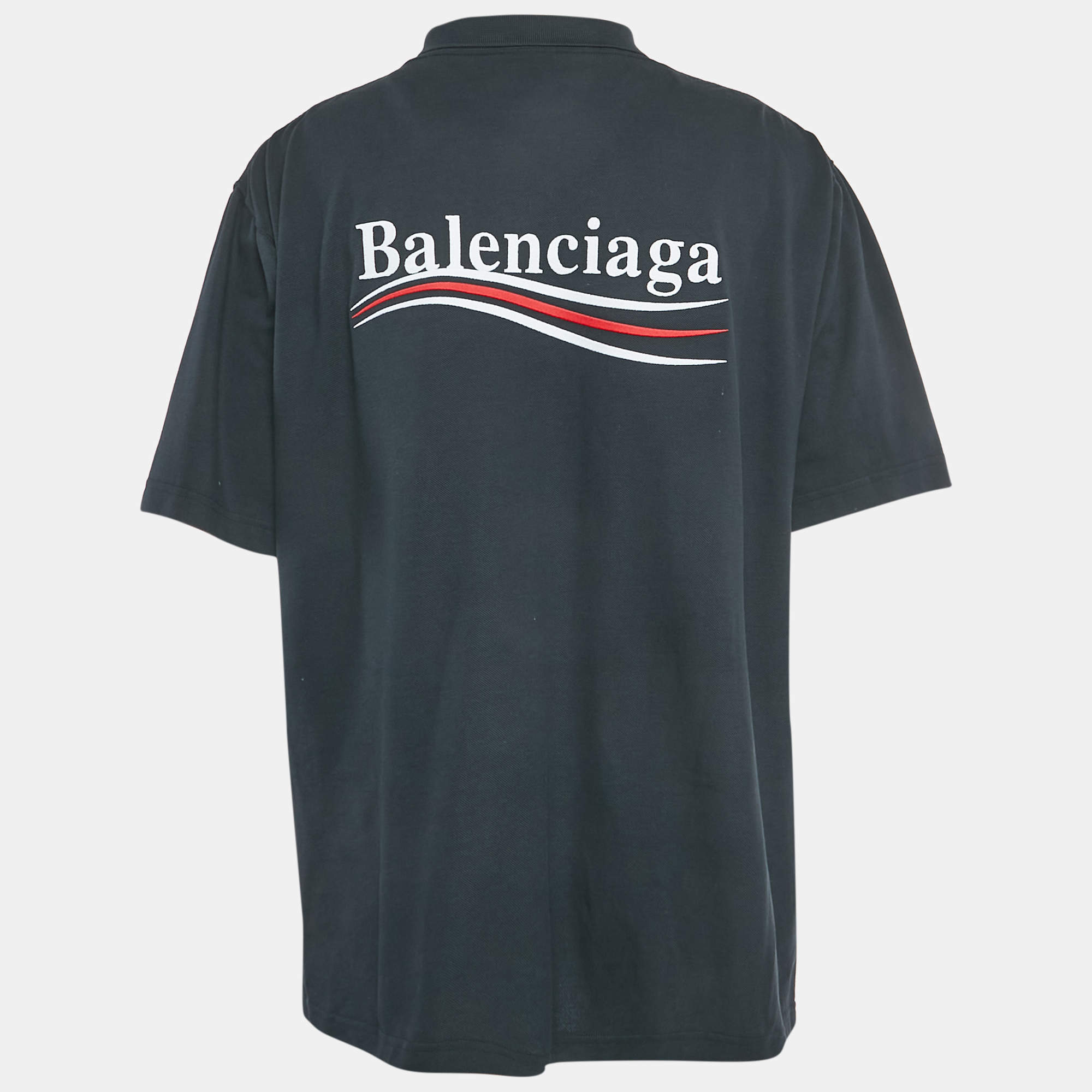 Balenciaga Blue Be Kind Faded Cotton T-Shirt XS Balenciaga | TLC