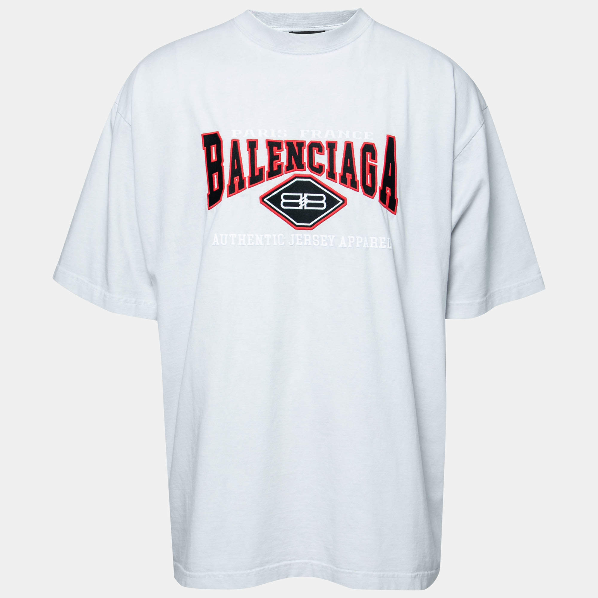 【送料&関税込】Balenciaga Light Grey Cotton Oversize T-shir Oversized cotton jersey T-shirt in grey - Balenciaga | Mytheresa