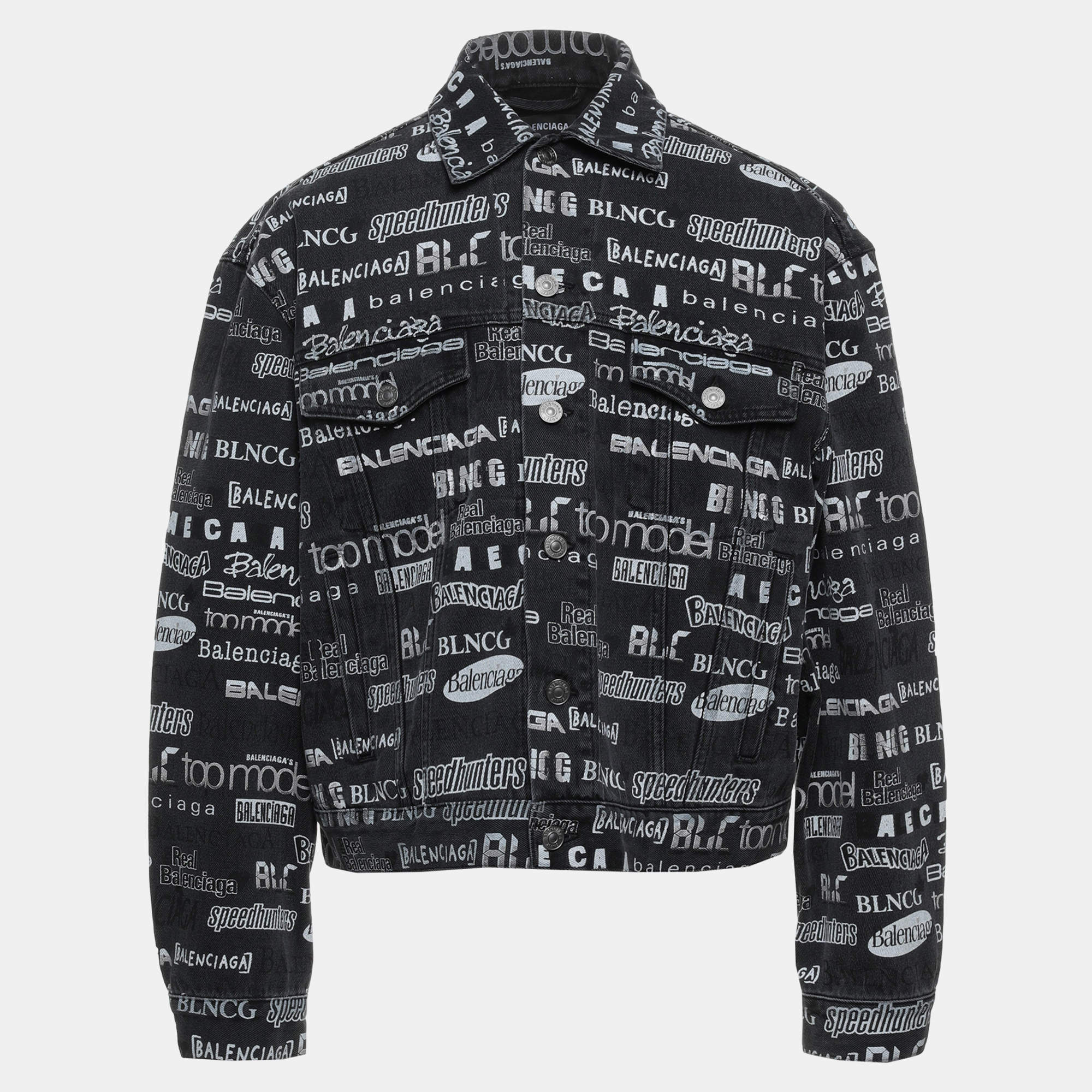 Pre Owned Balenciaga Cotton Denim Outerwear 46