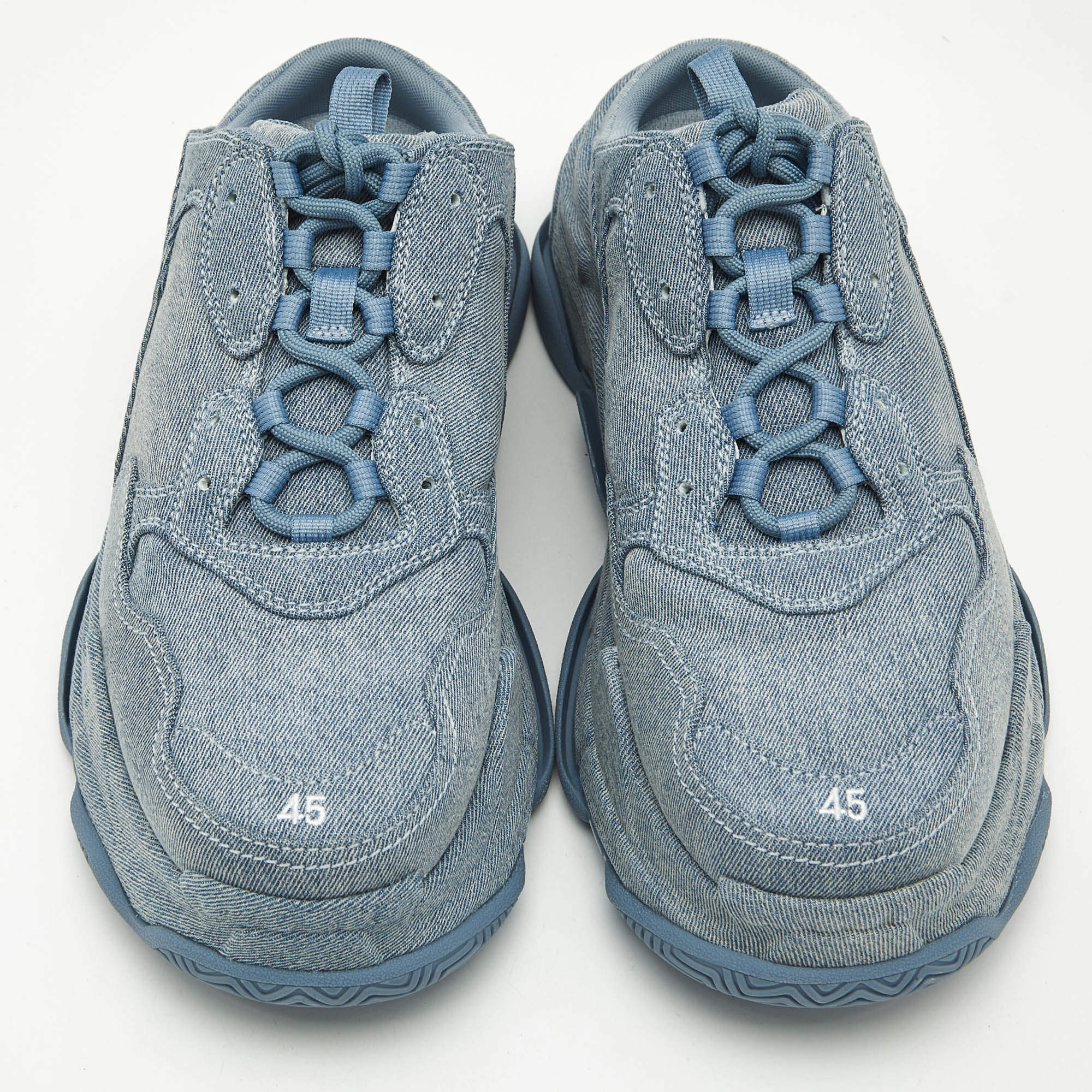 ●BALENCIAGA●Triple S ミュール デニム Balenciaga Blue Denim Triple S Mules Size 45 Balenciaga | TLC