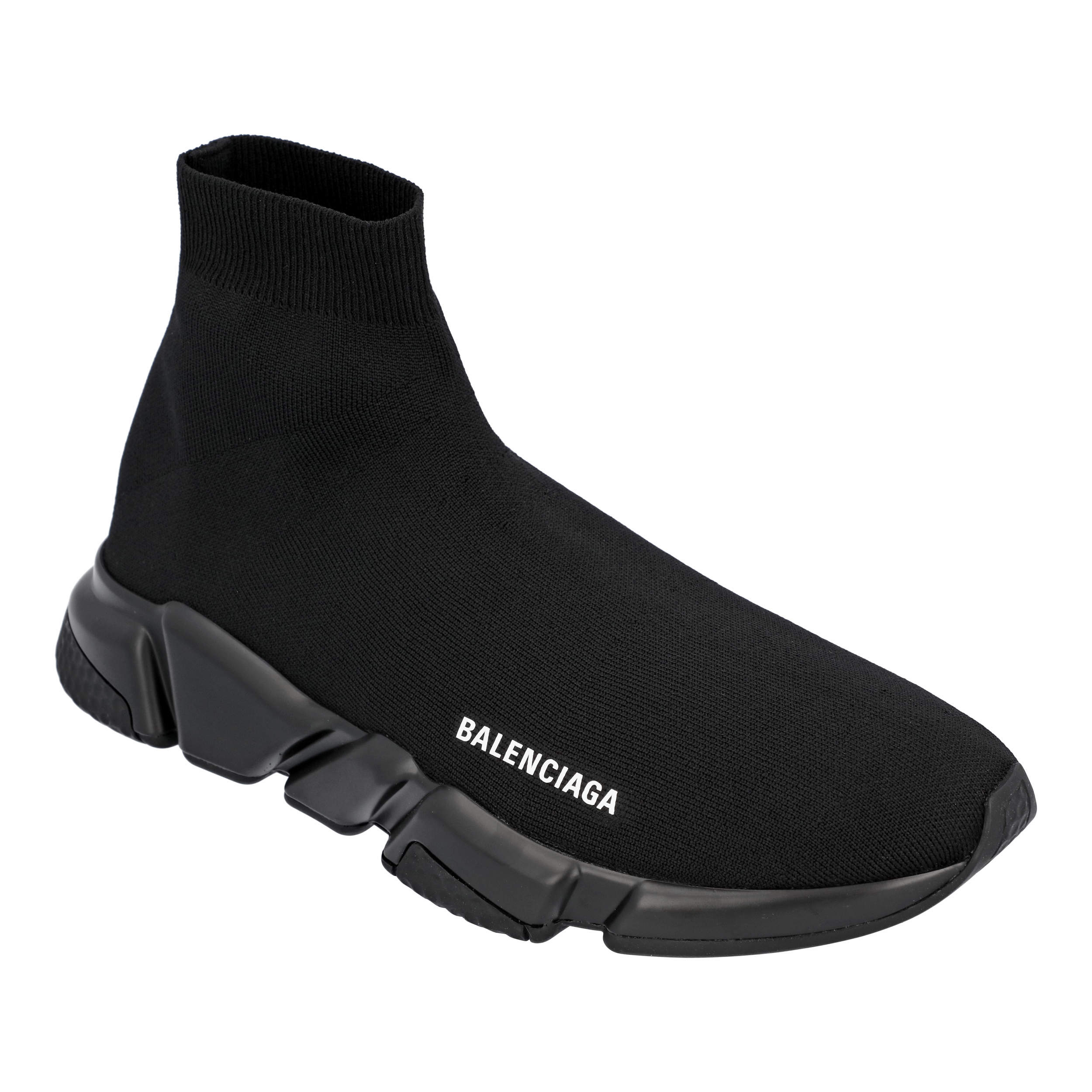 Pre Owned Balenciaga Black Speed Recycled Sneakers EU 43