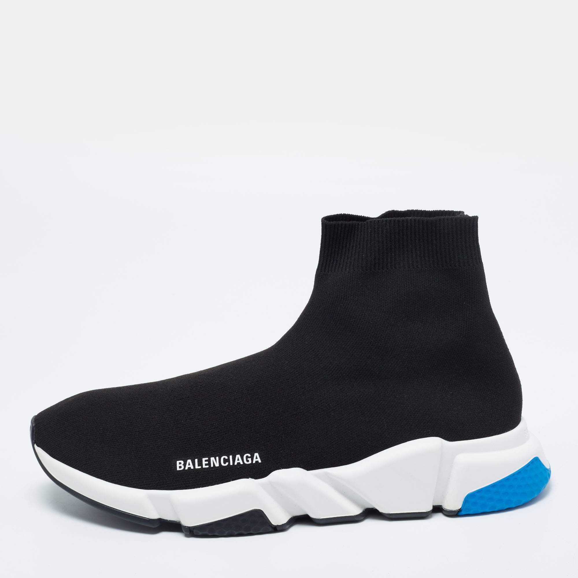 مملوكة مسبقًا حذاء رياضي بالنسياغا سبيد ترينرز قماش تريكو أسود مقاس 45