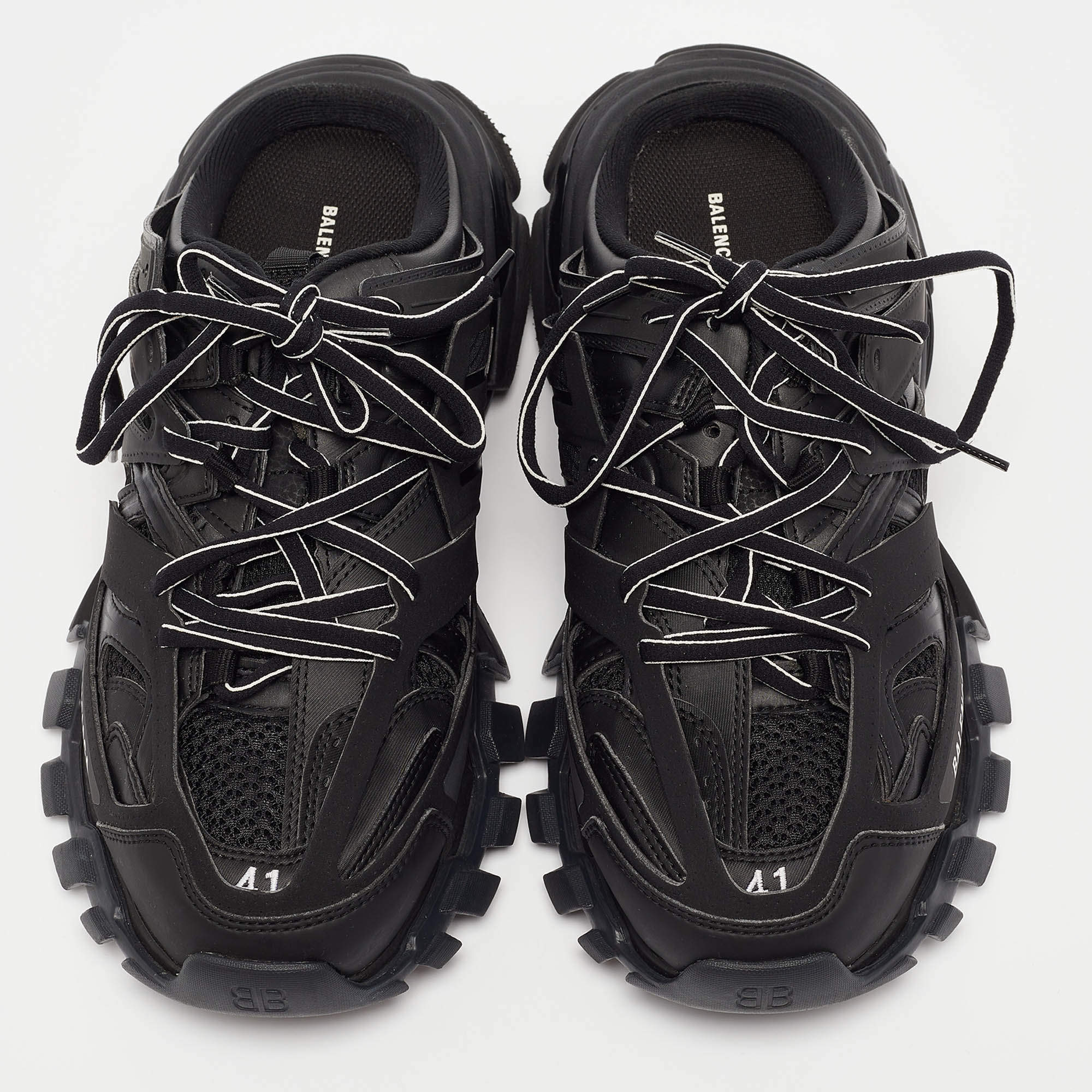 Balenciaga Black Mesh Track Mule Sneakers Size 41 Balenciaga | TLC