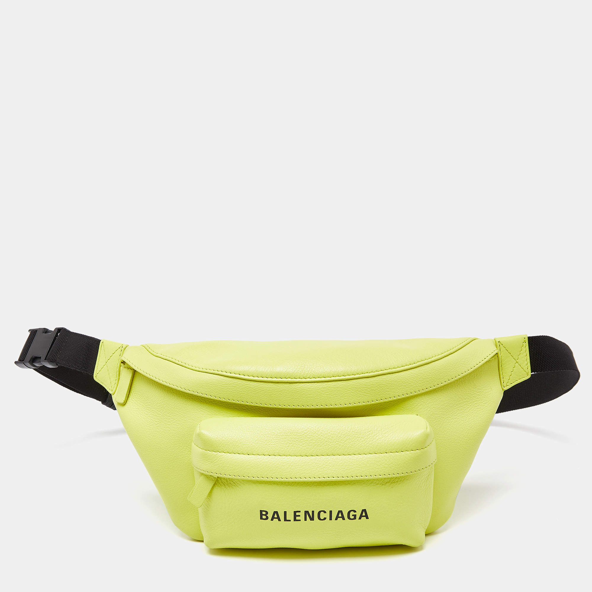 Balenciaga neon fanny pack on sale