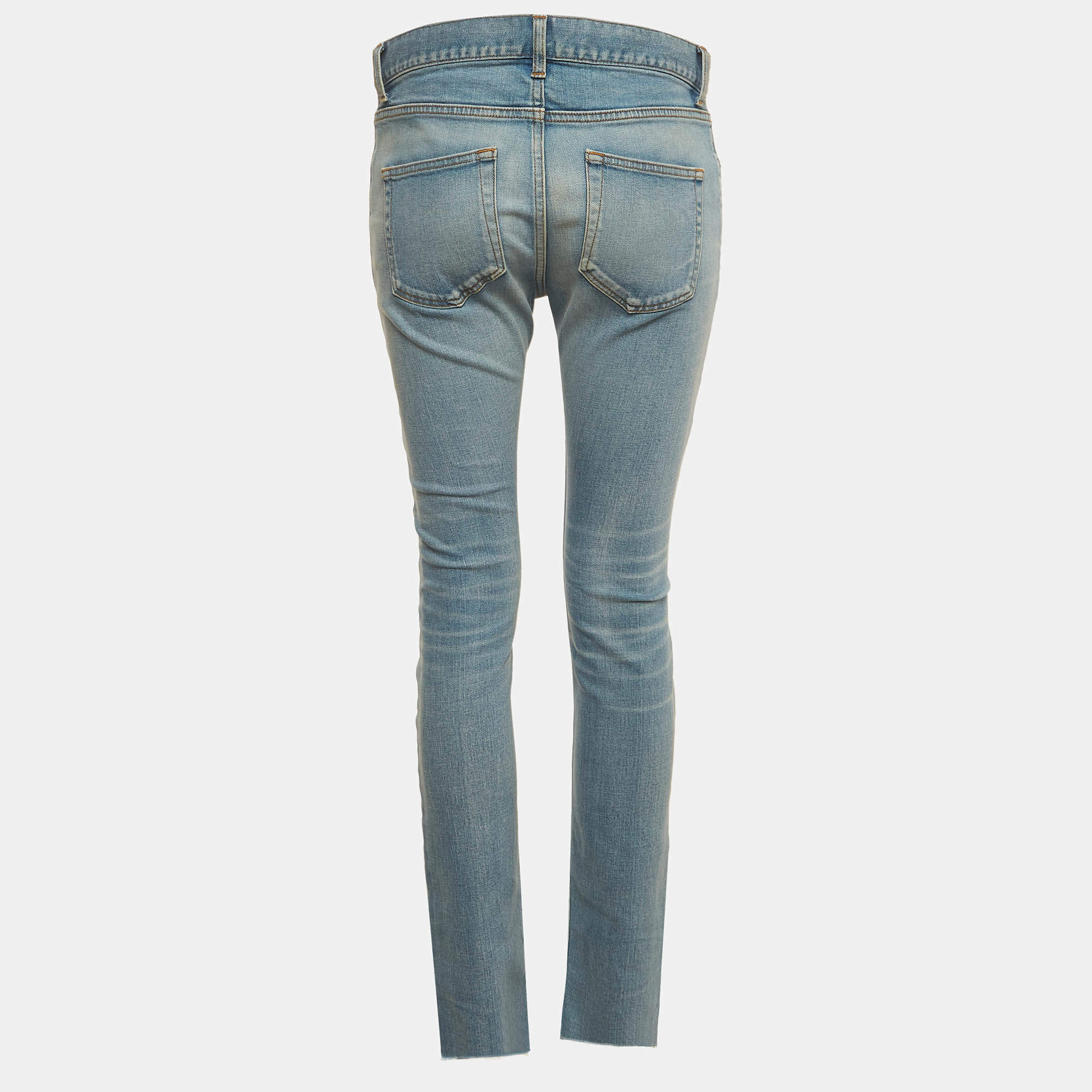 Balenciaga Black Denim Skinny Jeans S Waist 25