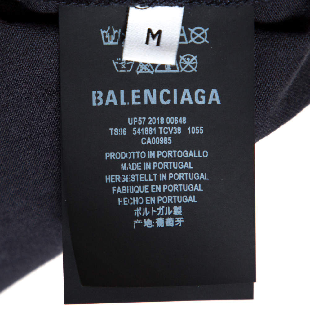 Balenciaga Black Cotton Speed Hunters Long Sleeve T-Shirt M