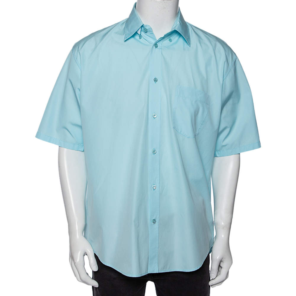 Light blue best sale balenciaga shirt