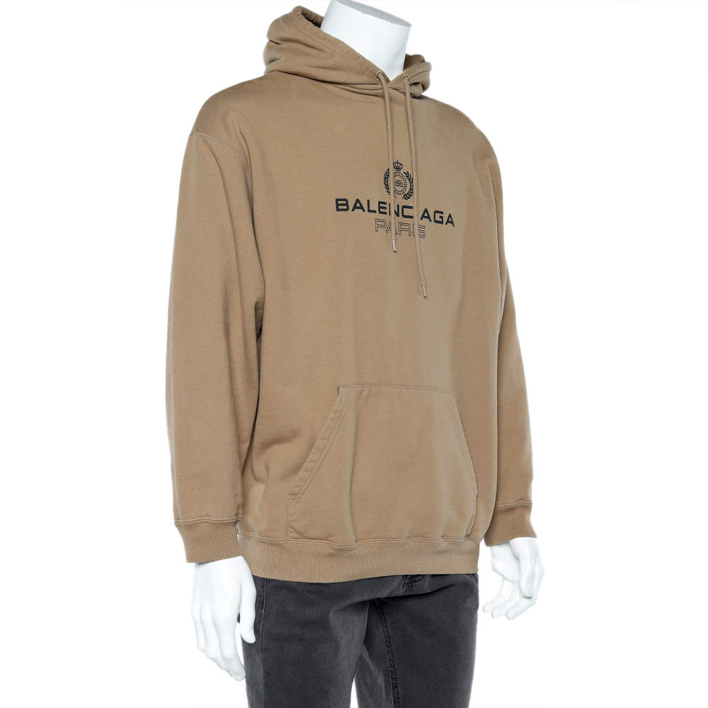 Balenciaga hoodie mens brown online