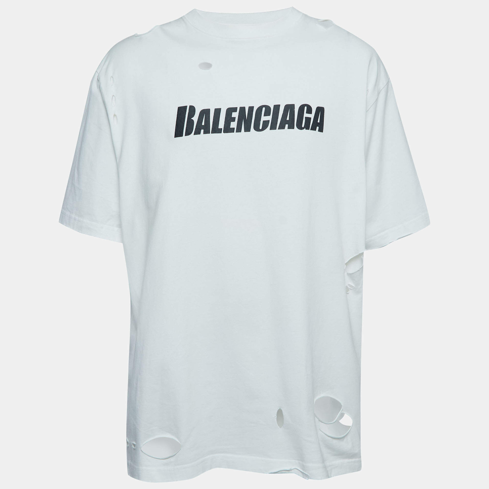 Balenciaga ripped store t shirt