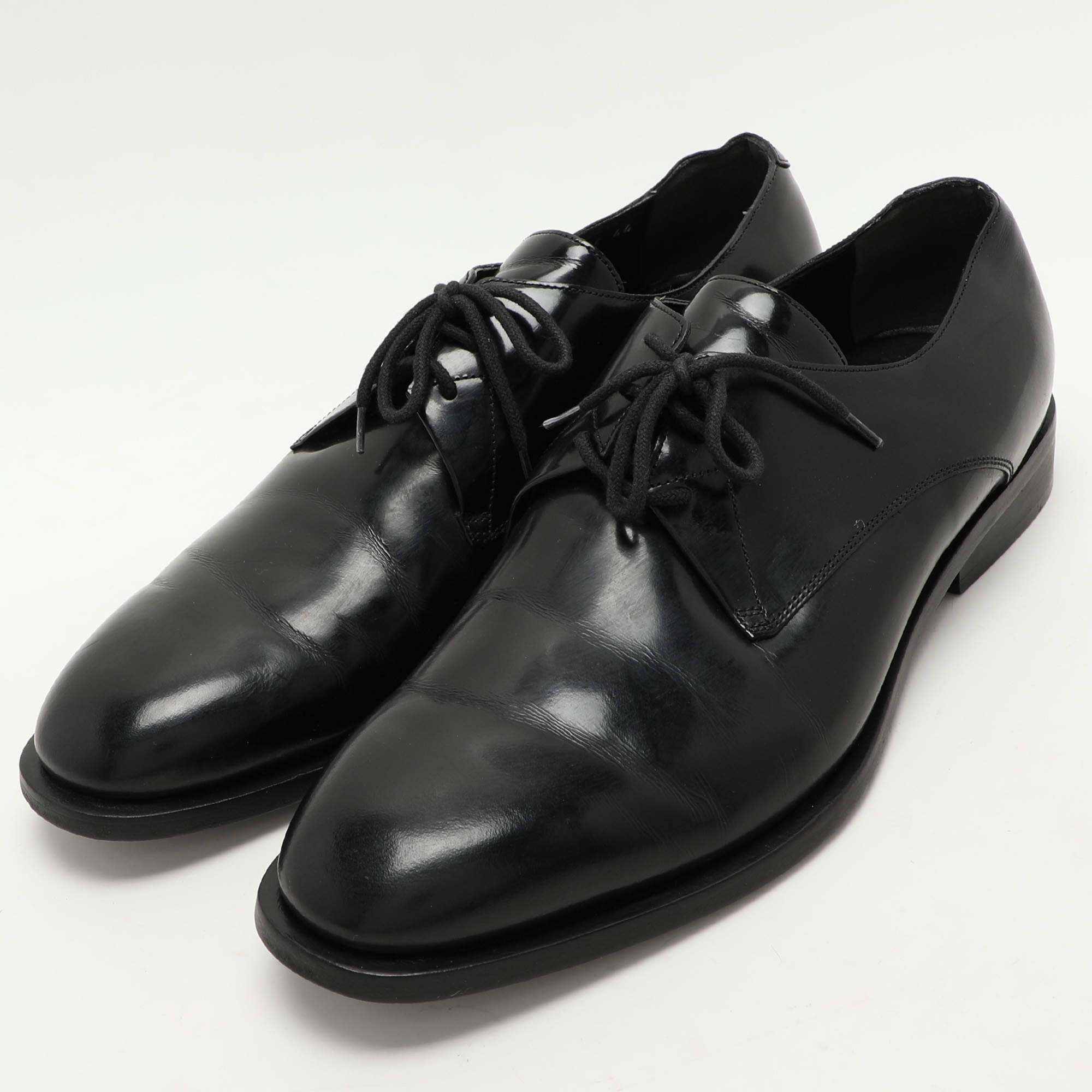 Balenciaga Black Leather Lace Up Derby Size 44 Balenciaga | TLC