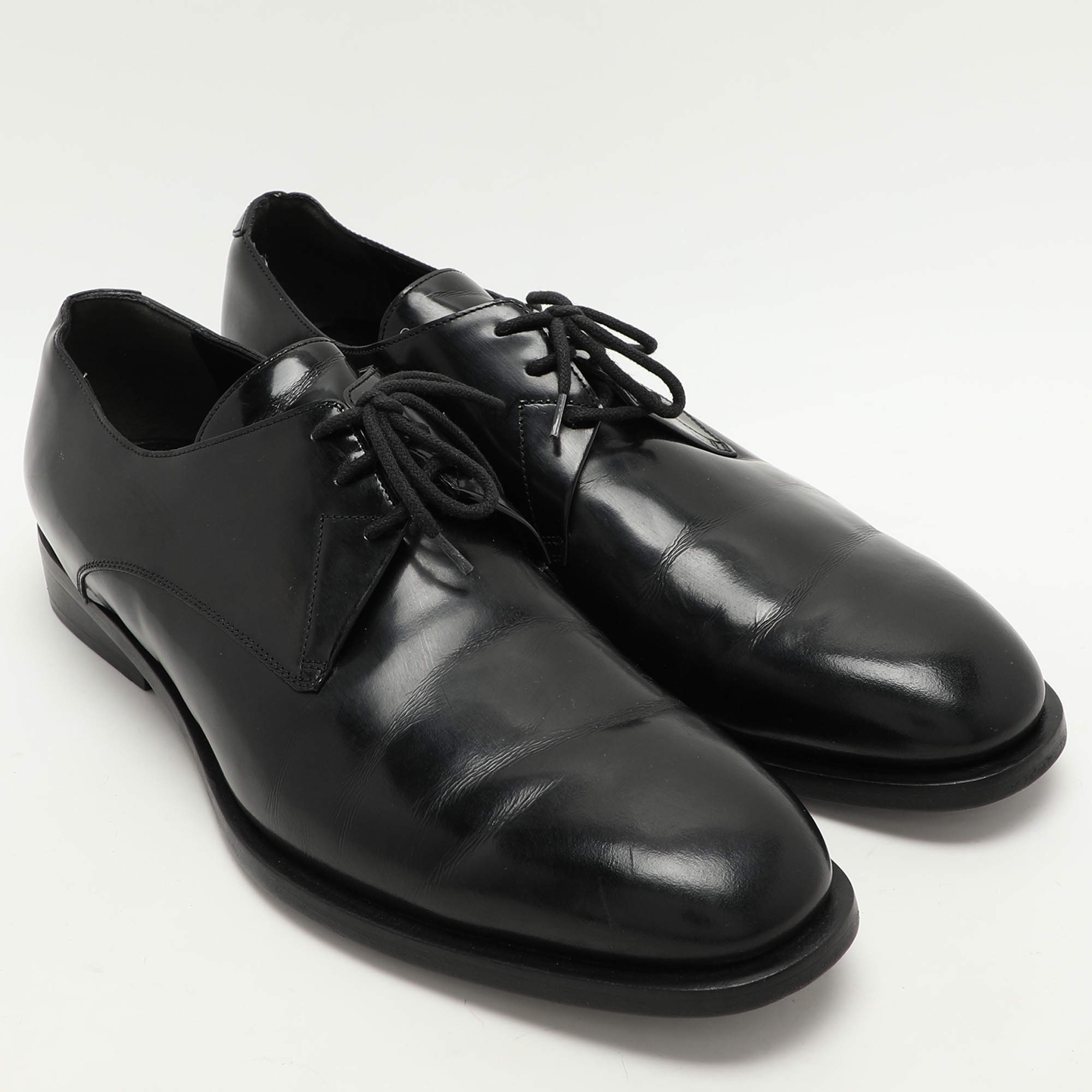 Balenciaga Black Leather Lace Up Derby Size 44 Balenciaga | TLC