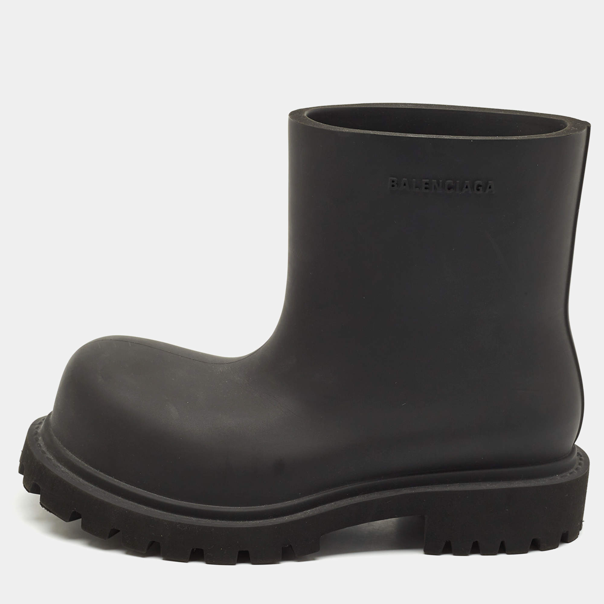 Balenciaga Black Rubber Steroid Boots Size 41