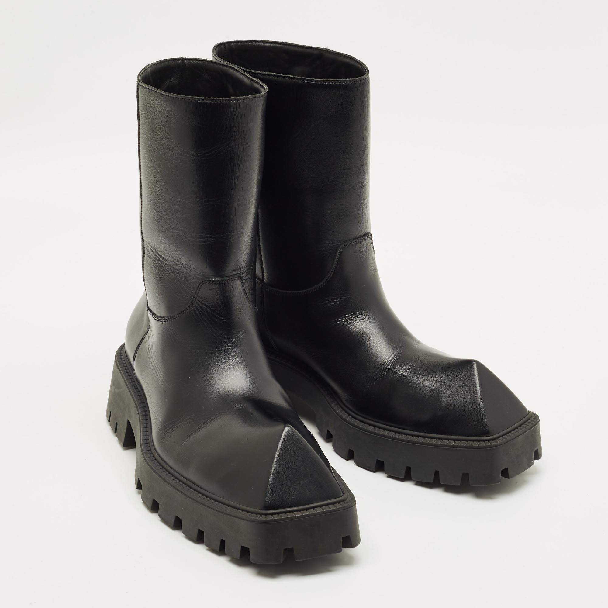 Balenciaga Black Rubber Trooper Boots Size 43 Balenciaga | TLC US