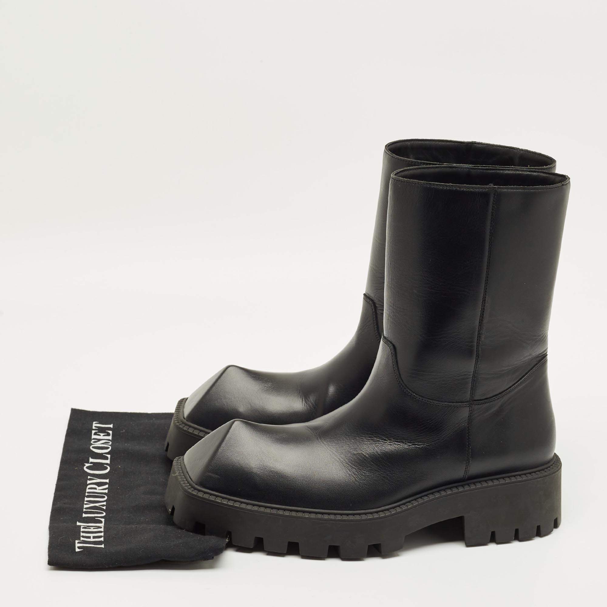 Balenciaga Black Rubber Trooper Boots Size 43 Balenciaga | TLC US