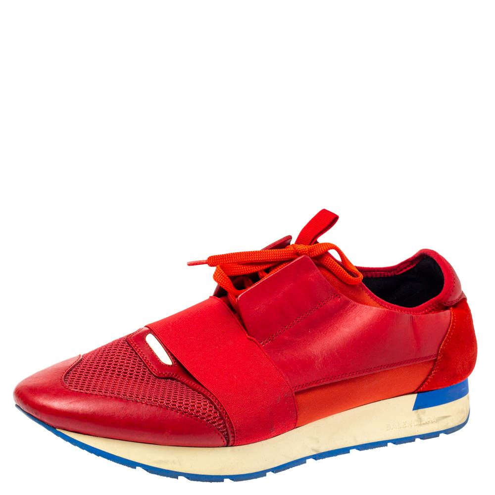 all red balenciaga runners